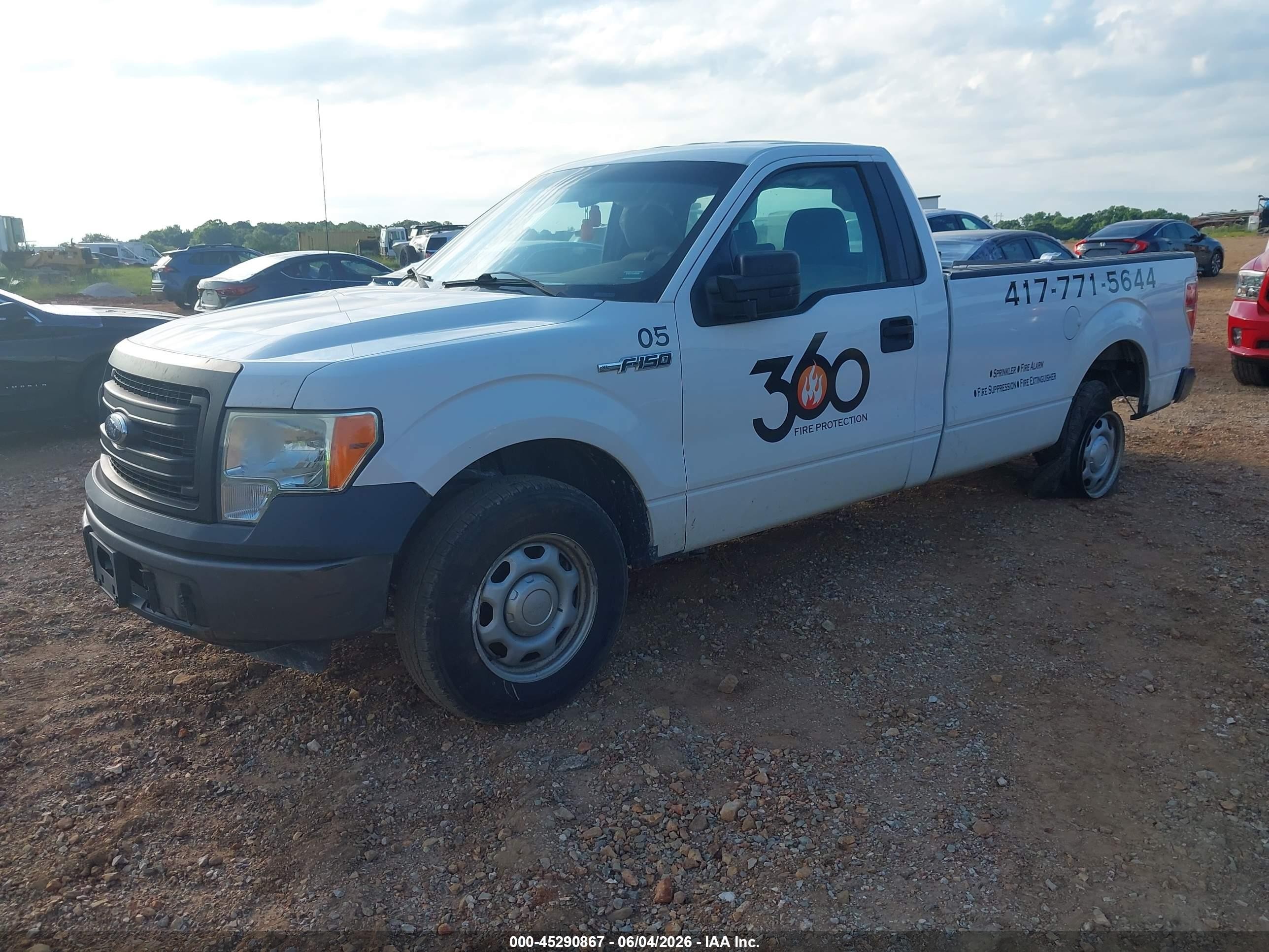2014 Ford F-150 Xl White vin: 1FTMF1CM1EKE66343