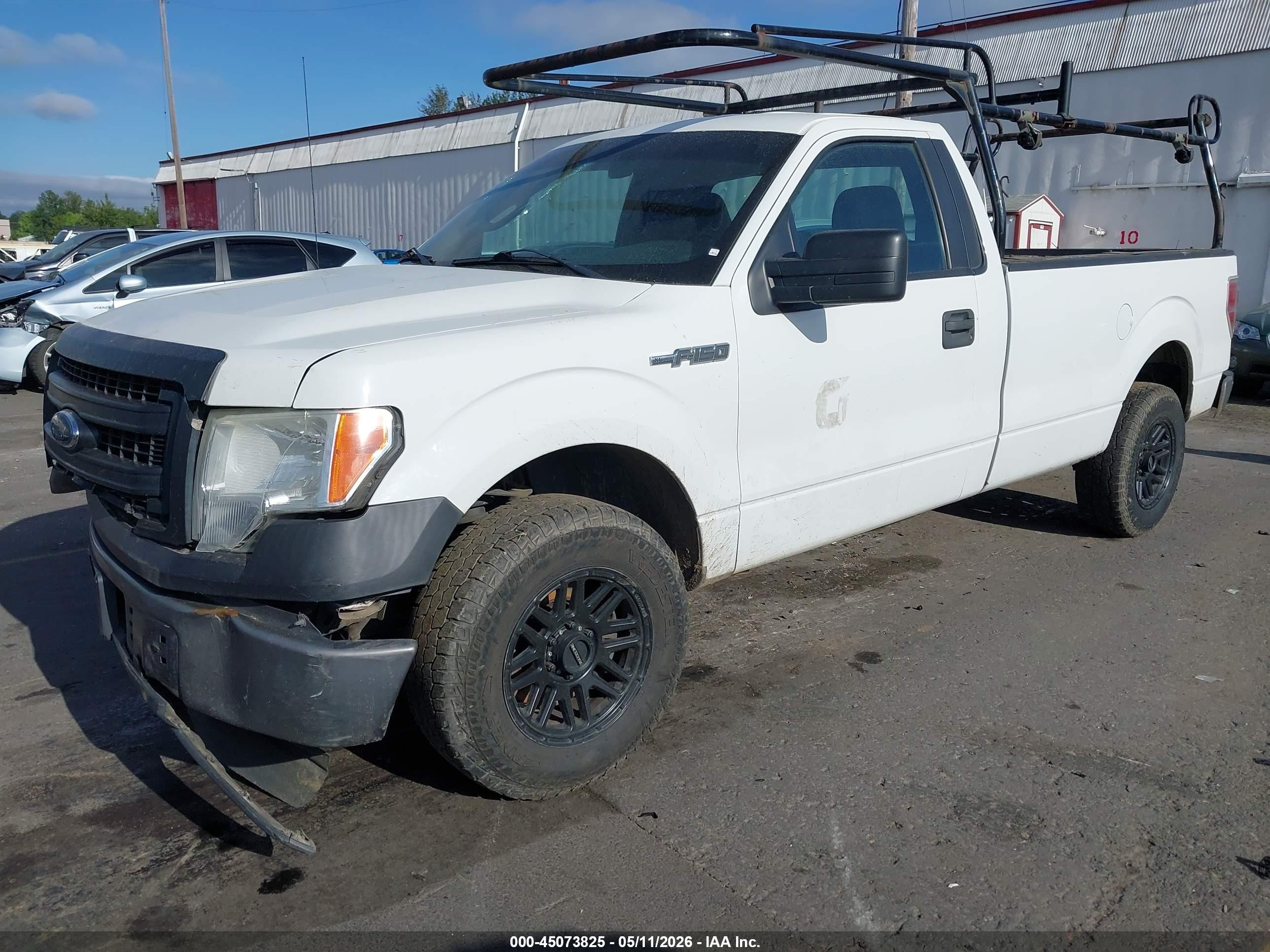 2013 Ford F-150 Xl White vin: 1FTMF1CM2DKG33307