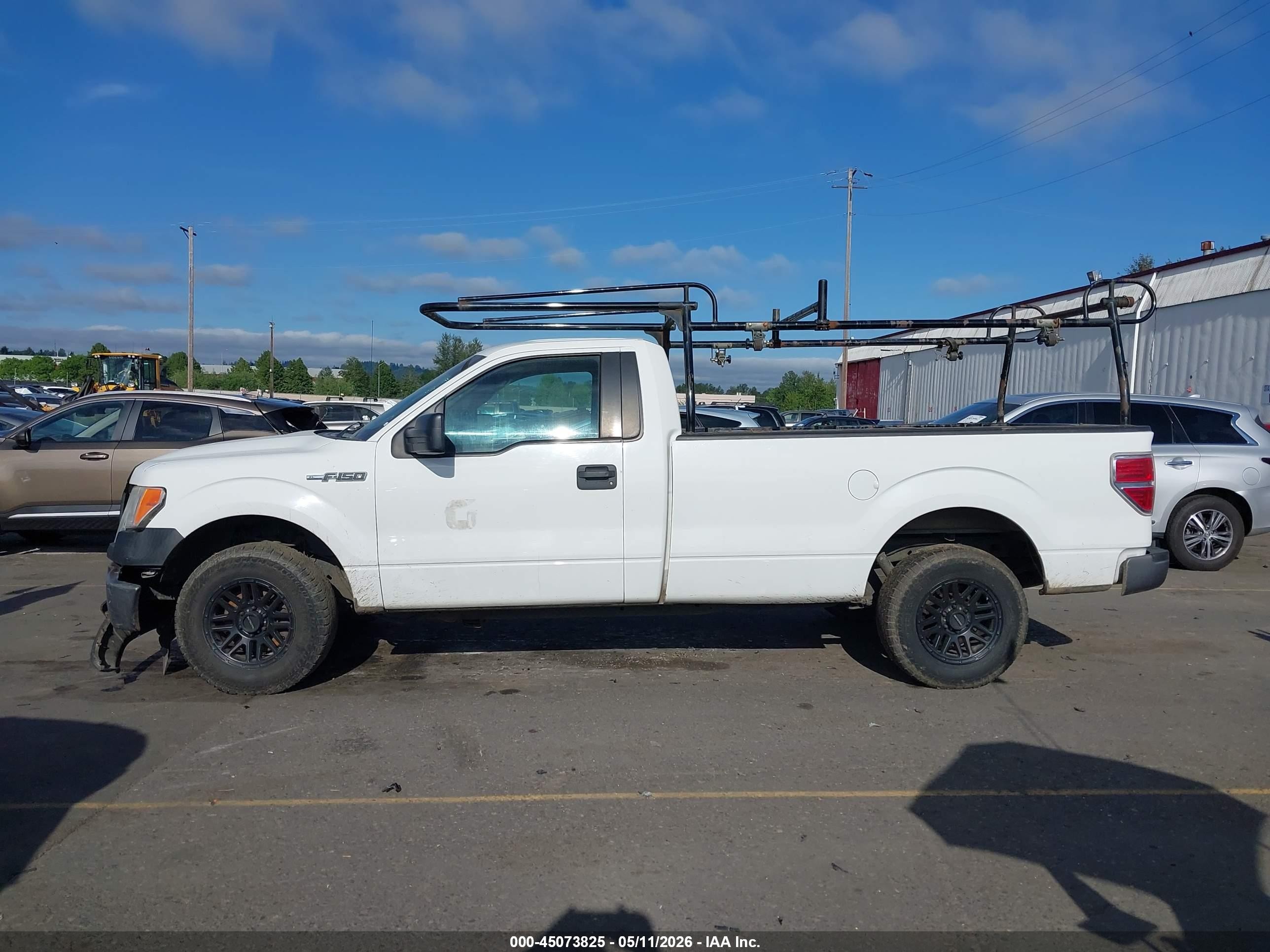 2013 Ford F-150 Xl White vin: 1FTMF1CM2DKG33307