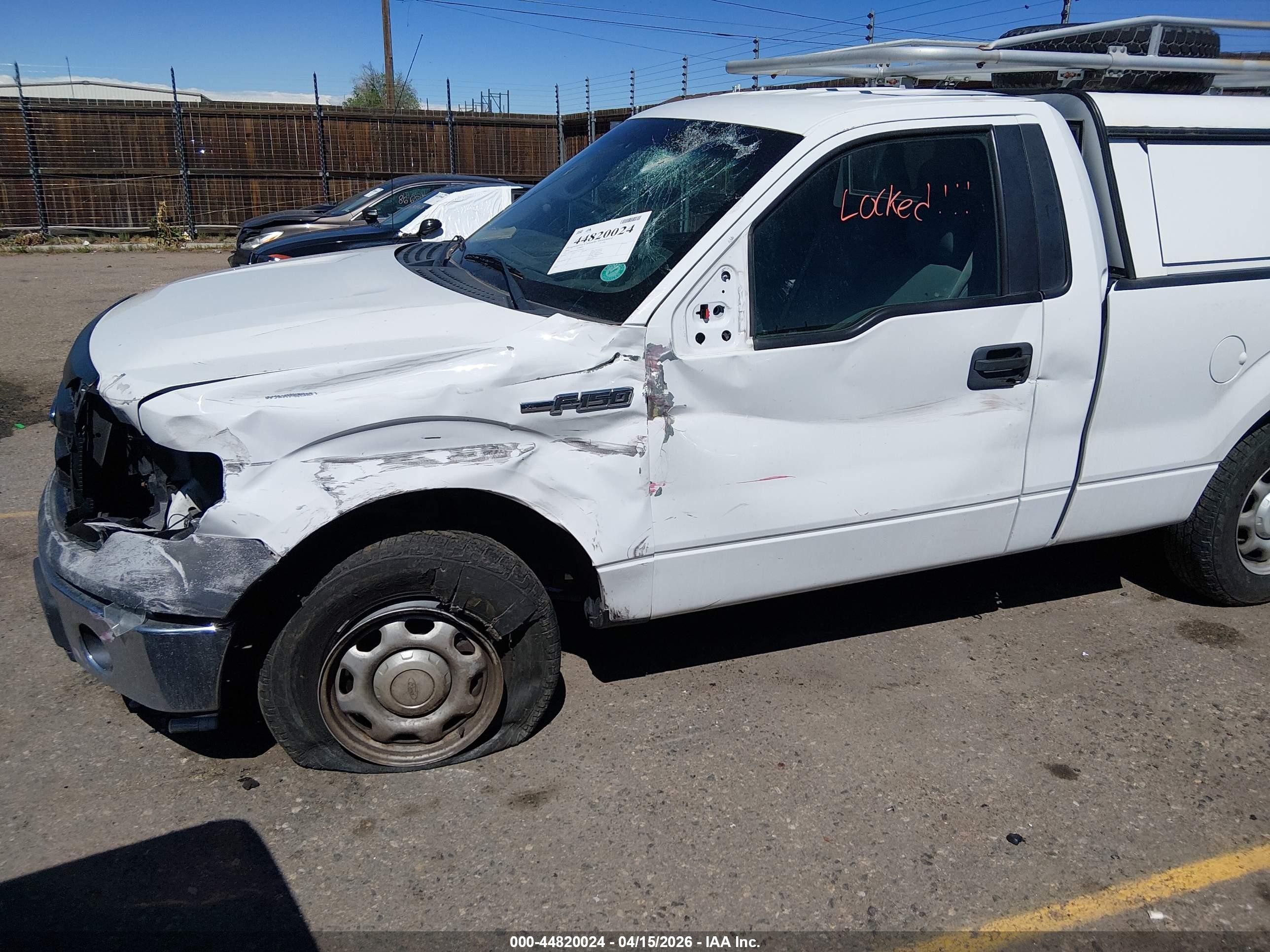 2014 Ford F-150 Xl White vin: 1FTMF1CM2EFC42653