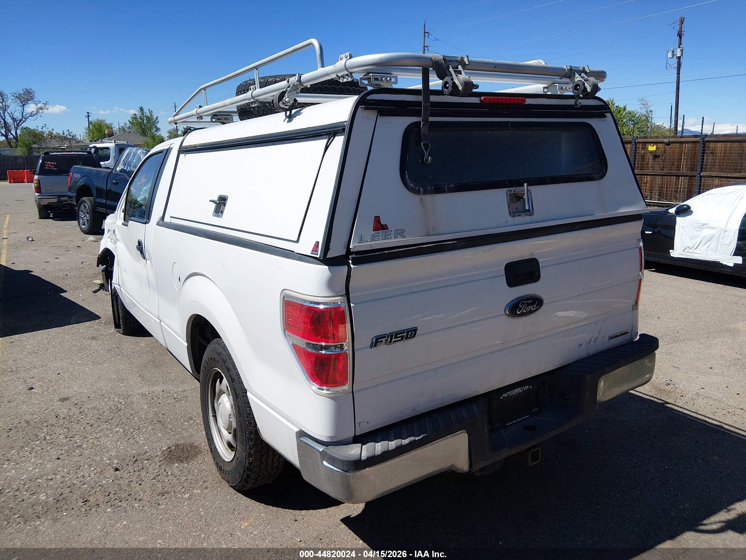 2014 Ford F-150 Xl White vin: 1FTMF1CM2EFC42653