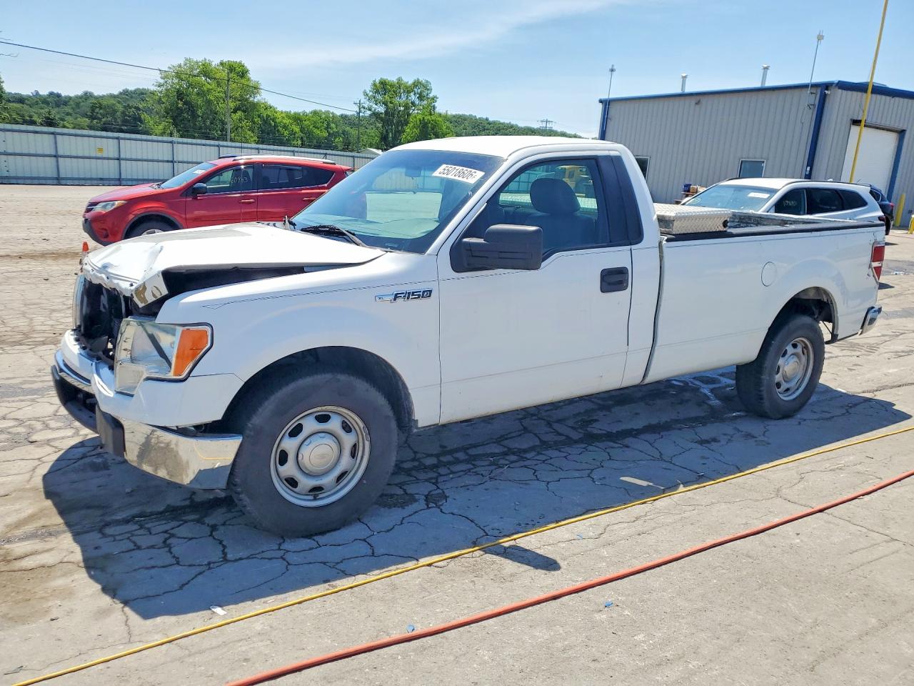 2014 Ford F150 White vin: 1FTMF1CM2EKD62007