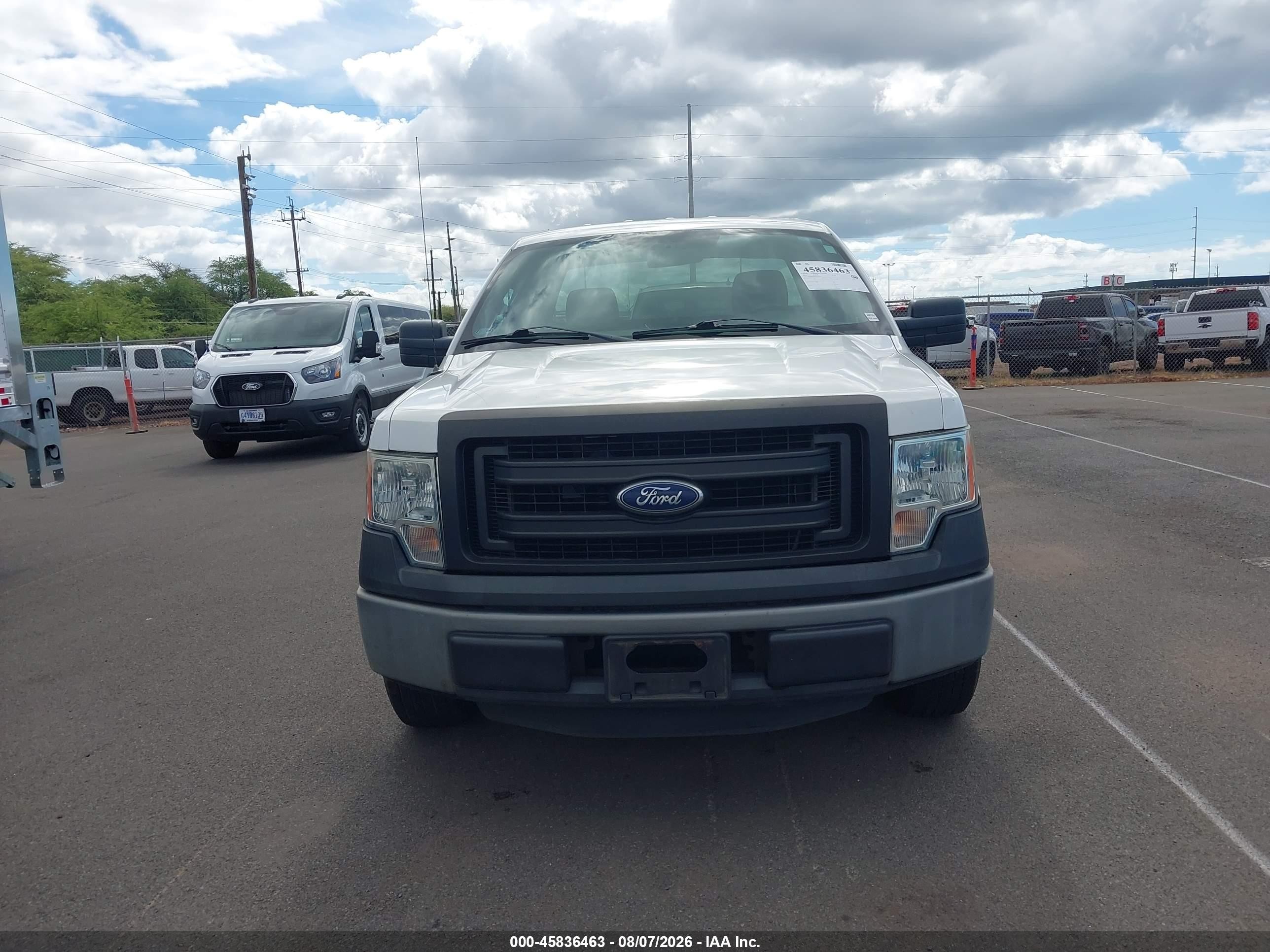 2014 Ford F-150 Xl White vin: 1FTMF1CM2EKE66478