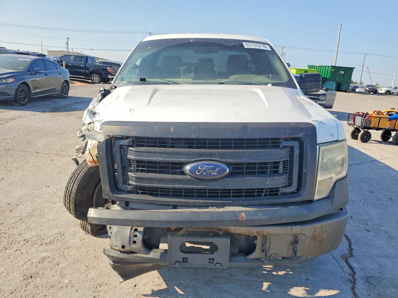 2014 Ford F150 White vin: 1FTMF1CM2EKG07016