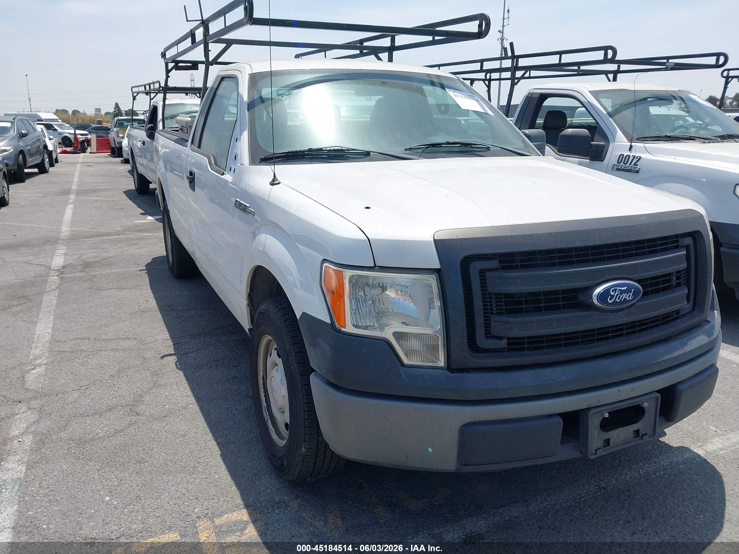 2014 Ford F-150 Xl White vin: 1FTMF1CM2EKG10479
