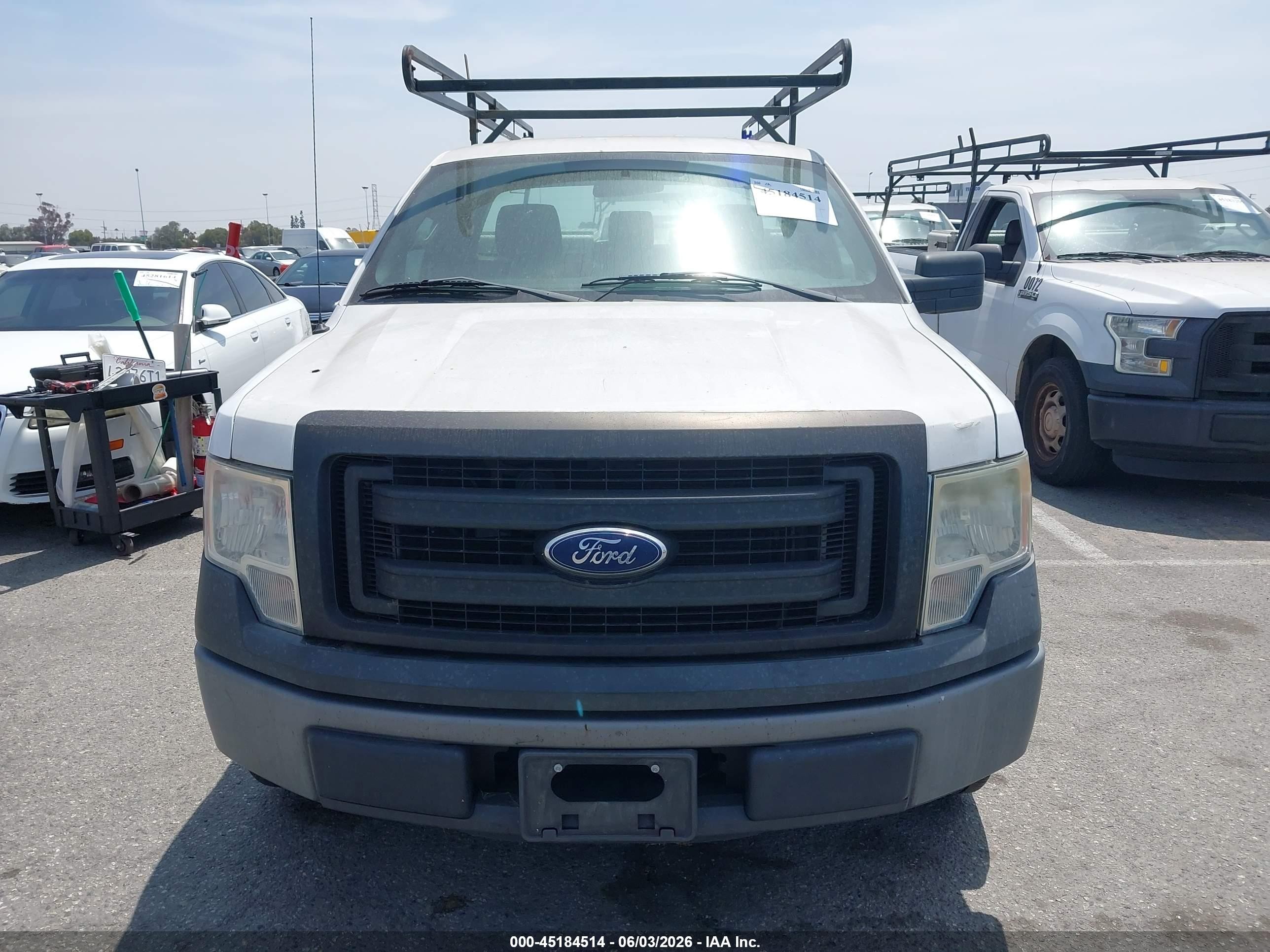2014 Ford F-150 Xl White vin: 1FTMF1CM2EKG10479