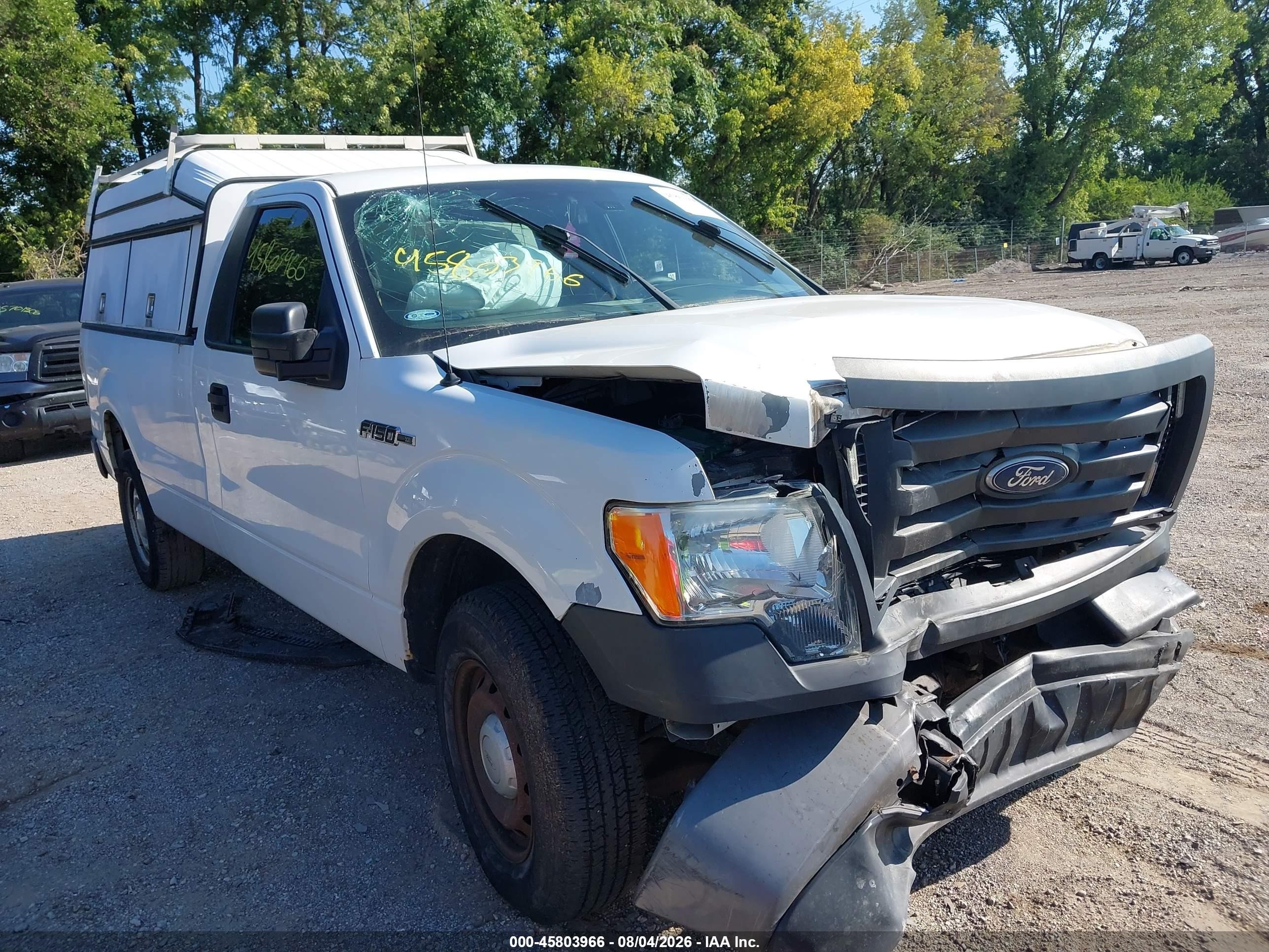 2011 Ford F-150 Xl White vin: 1FTMF1CM3BKD00904