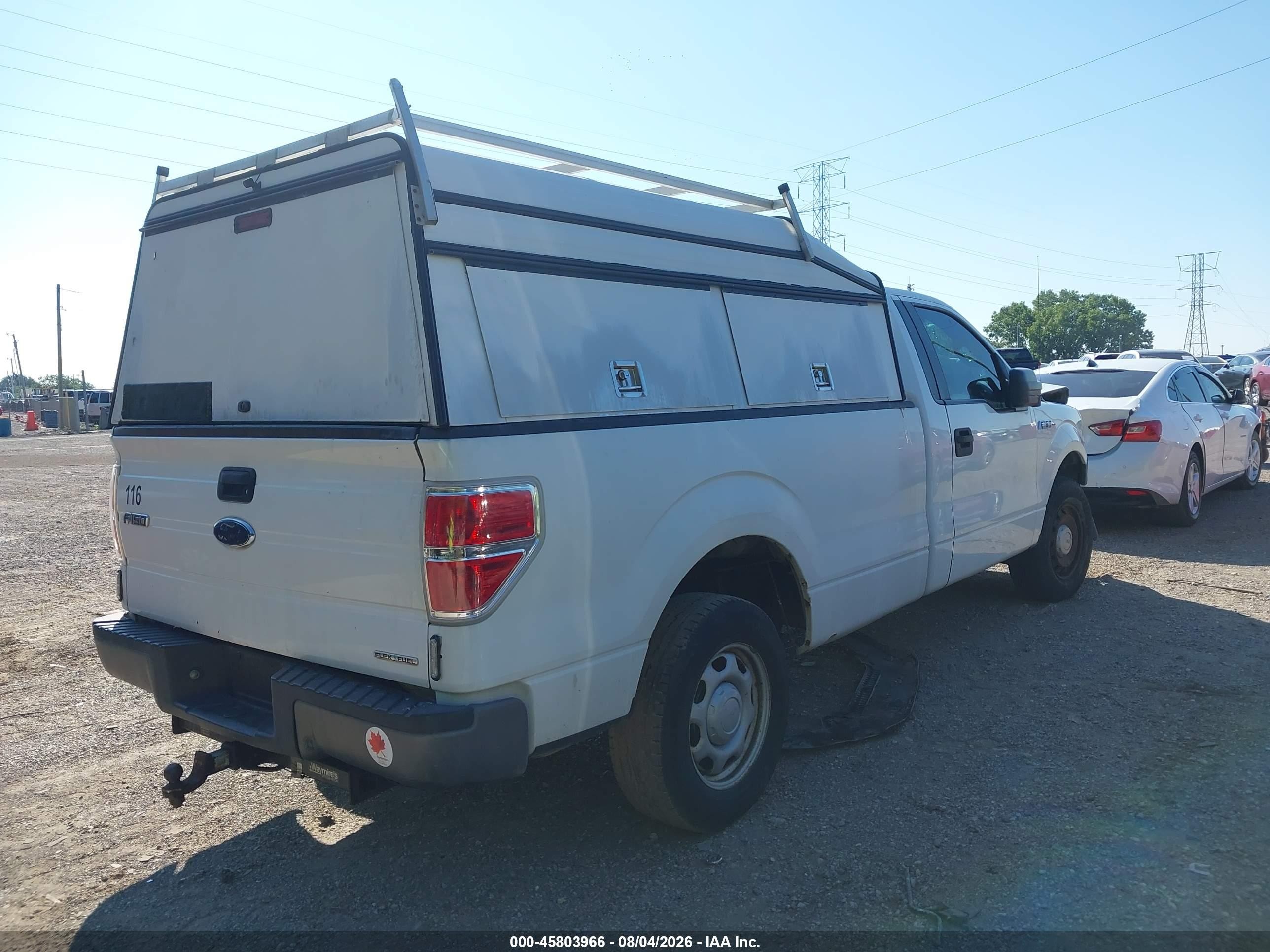 2011 Ford F-150 Xl White vin: 1FTMF1CM3BKD00904
