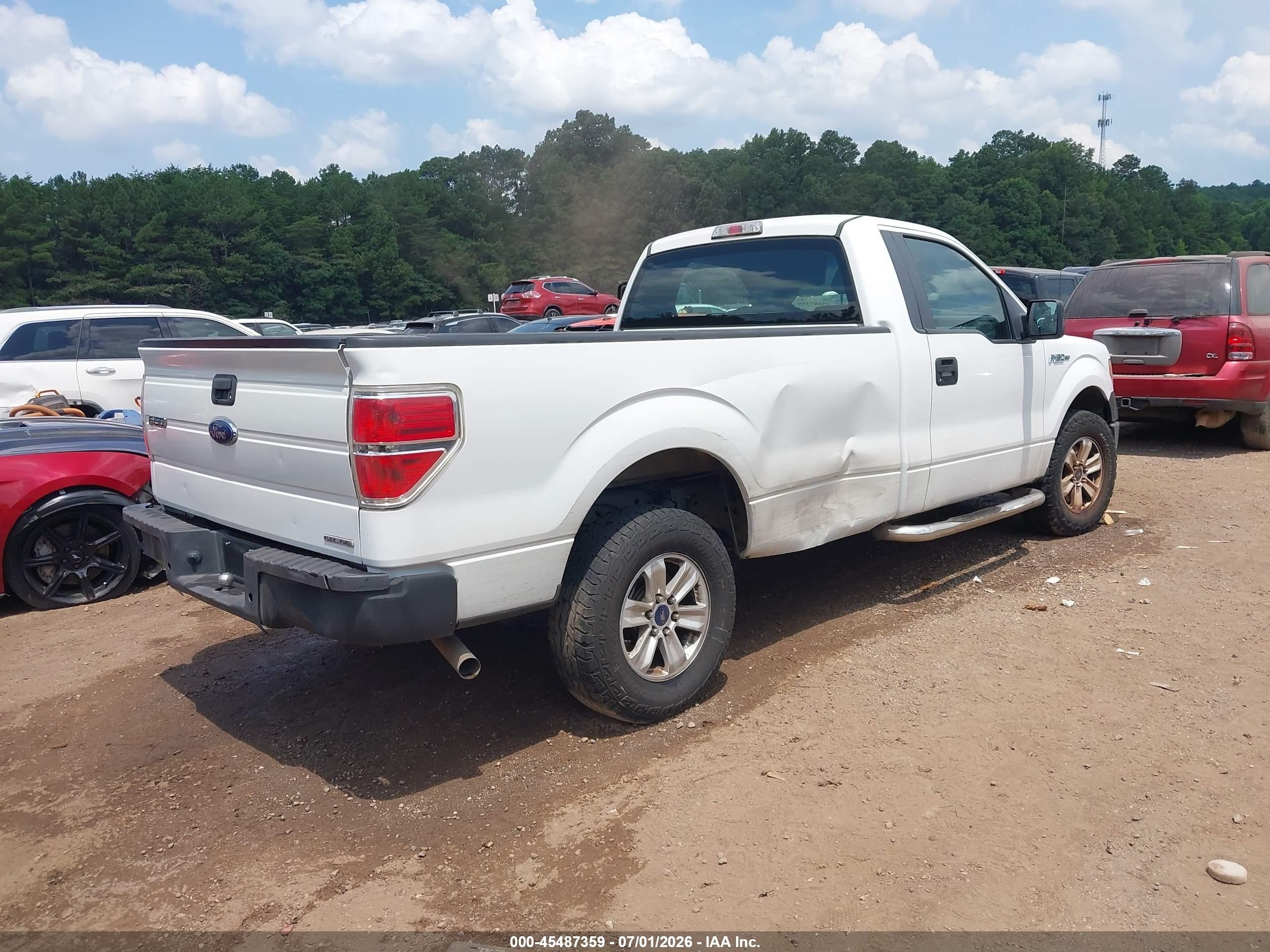 2013 Ford F-150 Stx/xl/xlt White vin: 1FTMF1CM3DKD73855