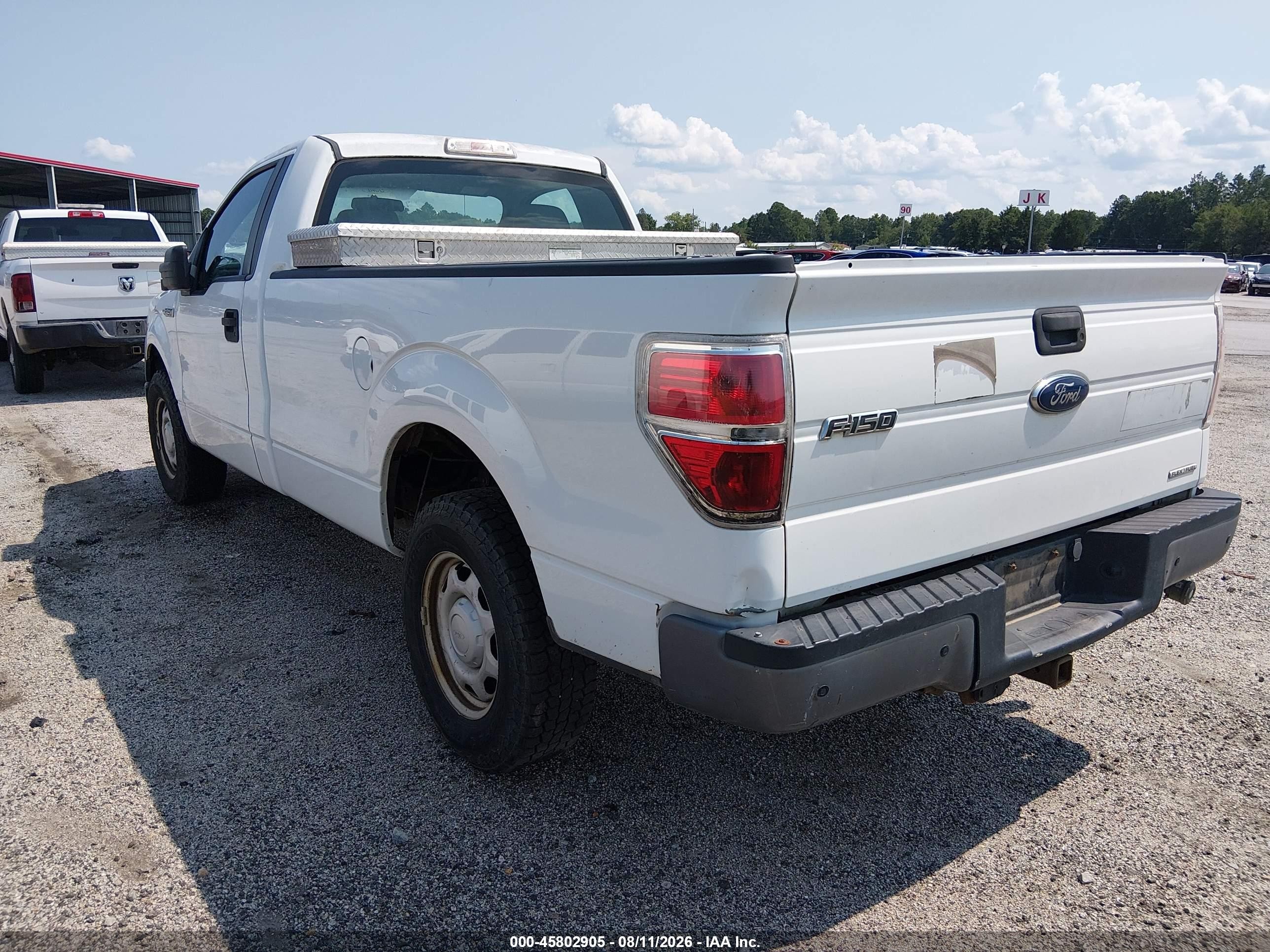 2013 Ford F-150 Xl White vin: 1FTMF1CM3DKE35528