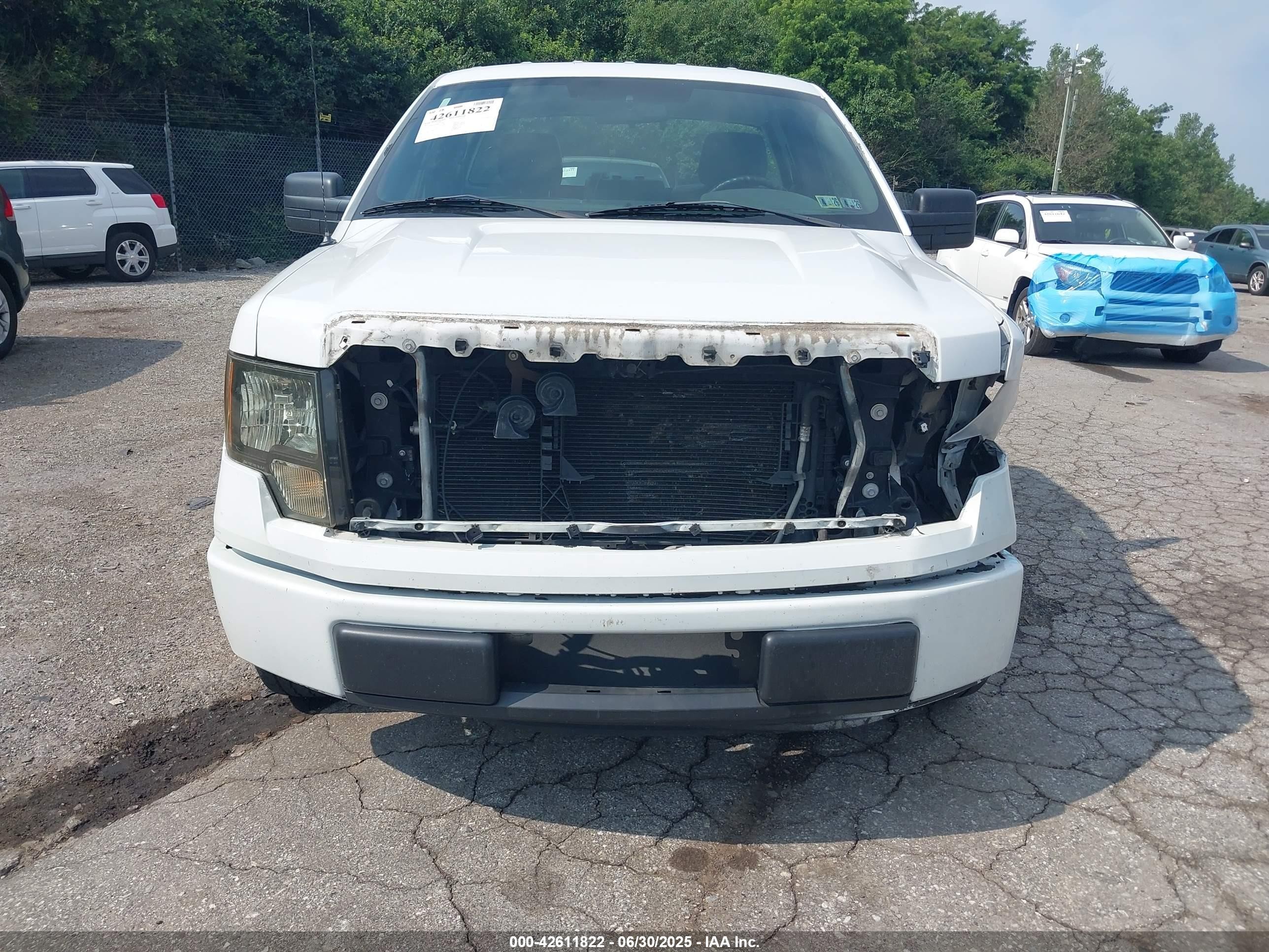2013 Ford F-150 Xl White vin: 1FTMF1CM4DFC16781