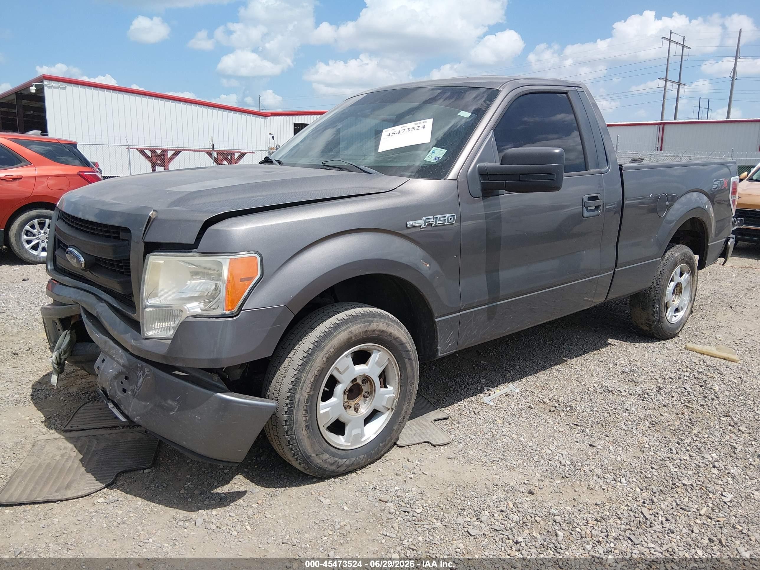 2014 Ford F-150 Stx Gray vin: 1FTMF1CM4EFC52097