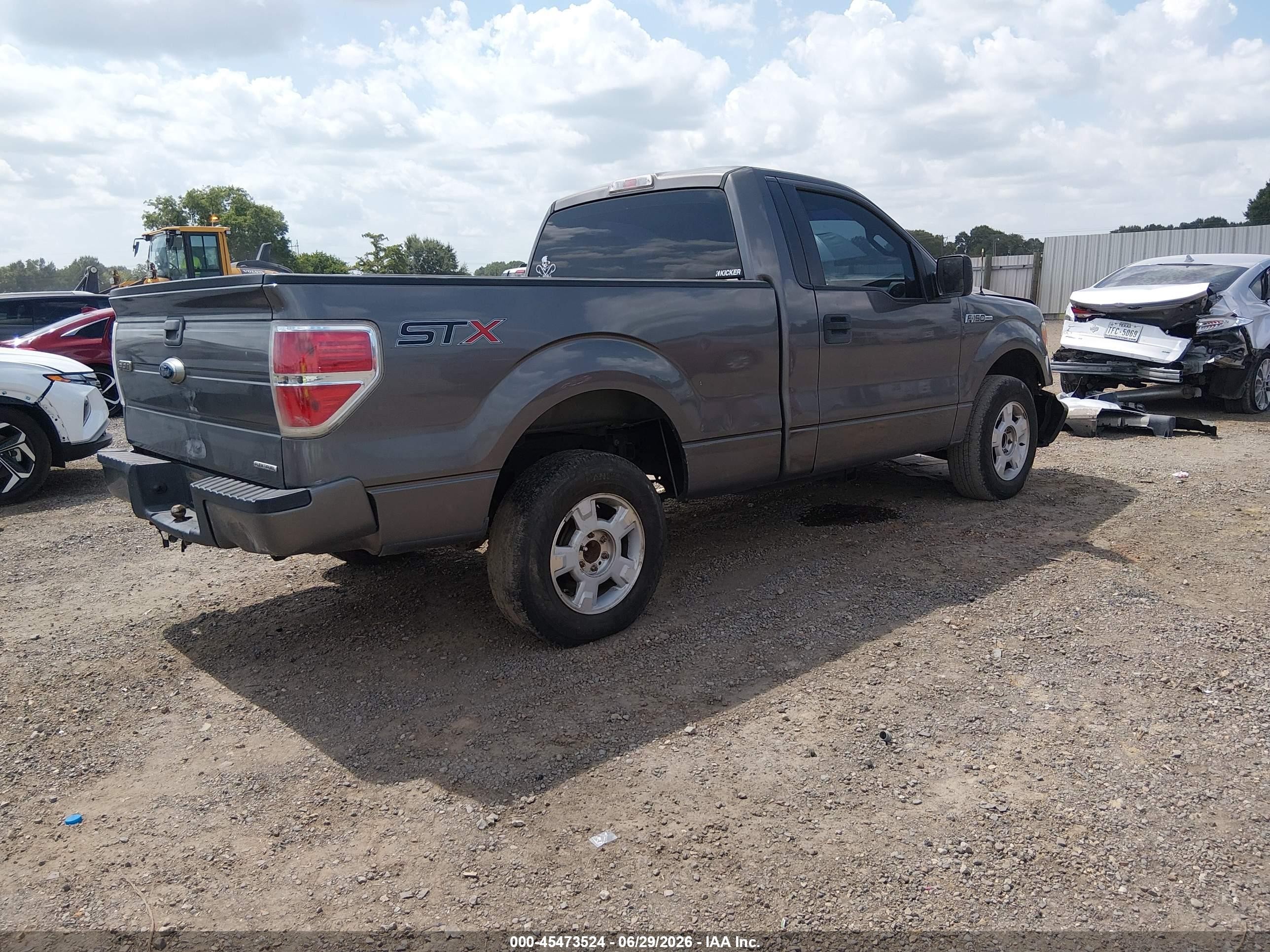 2014 Ford F-150 Stx Gray vin: 1FTMF1CM4EFC52097