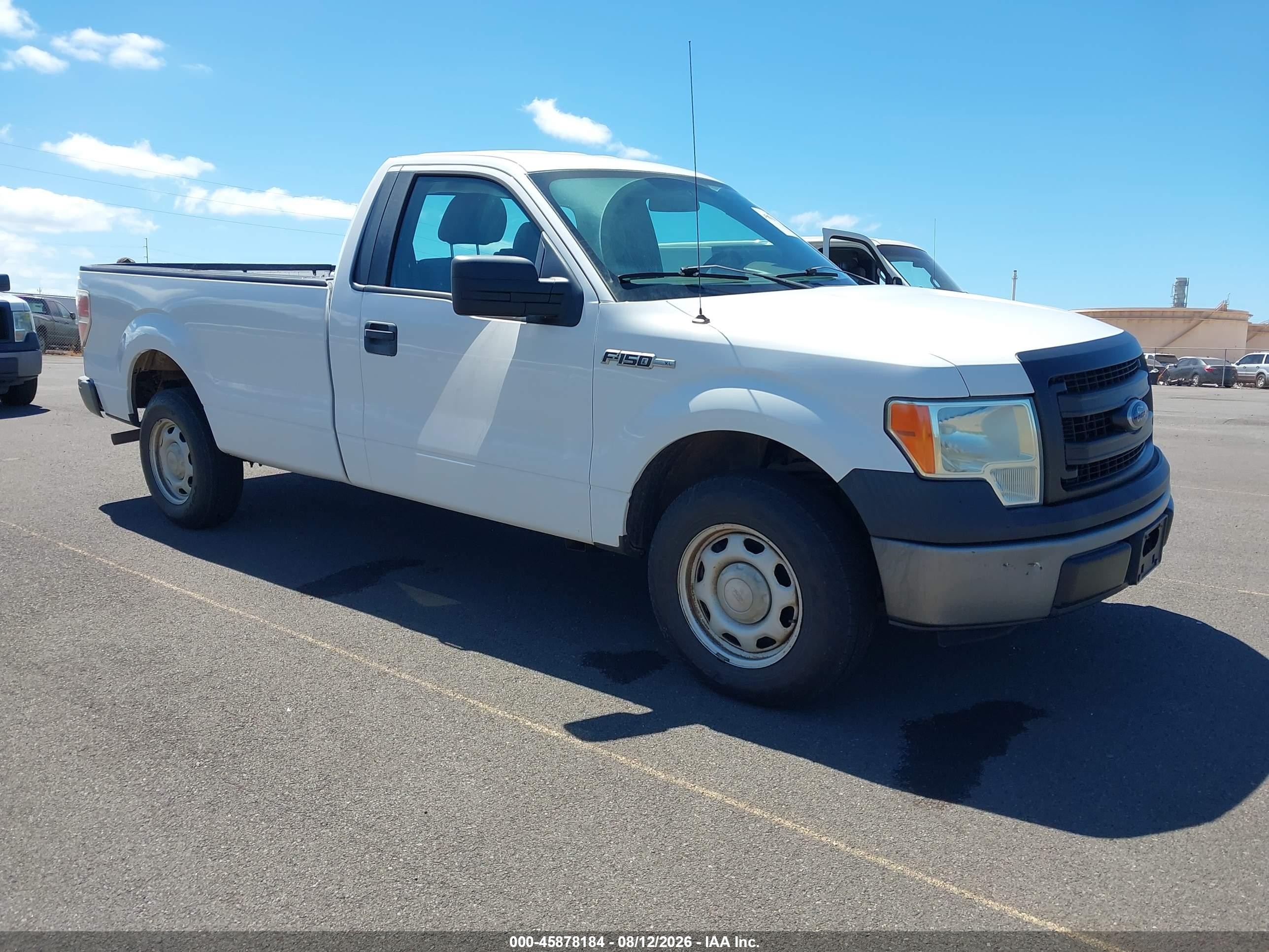 2014 Ford F-150 Xl White vin: 1FTMF1CM4EKE66479