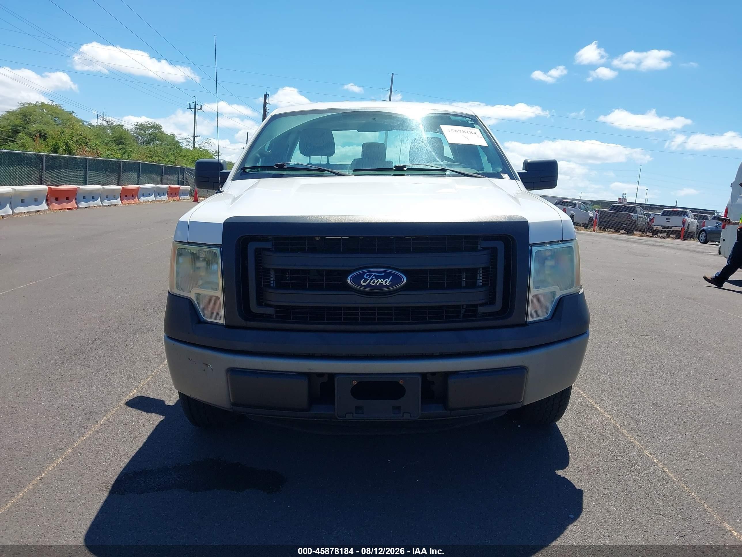2014 Ford F-150 Xl White vin: 1FTMF1CM4EKE66479