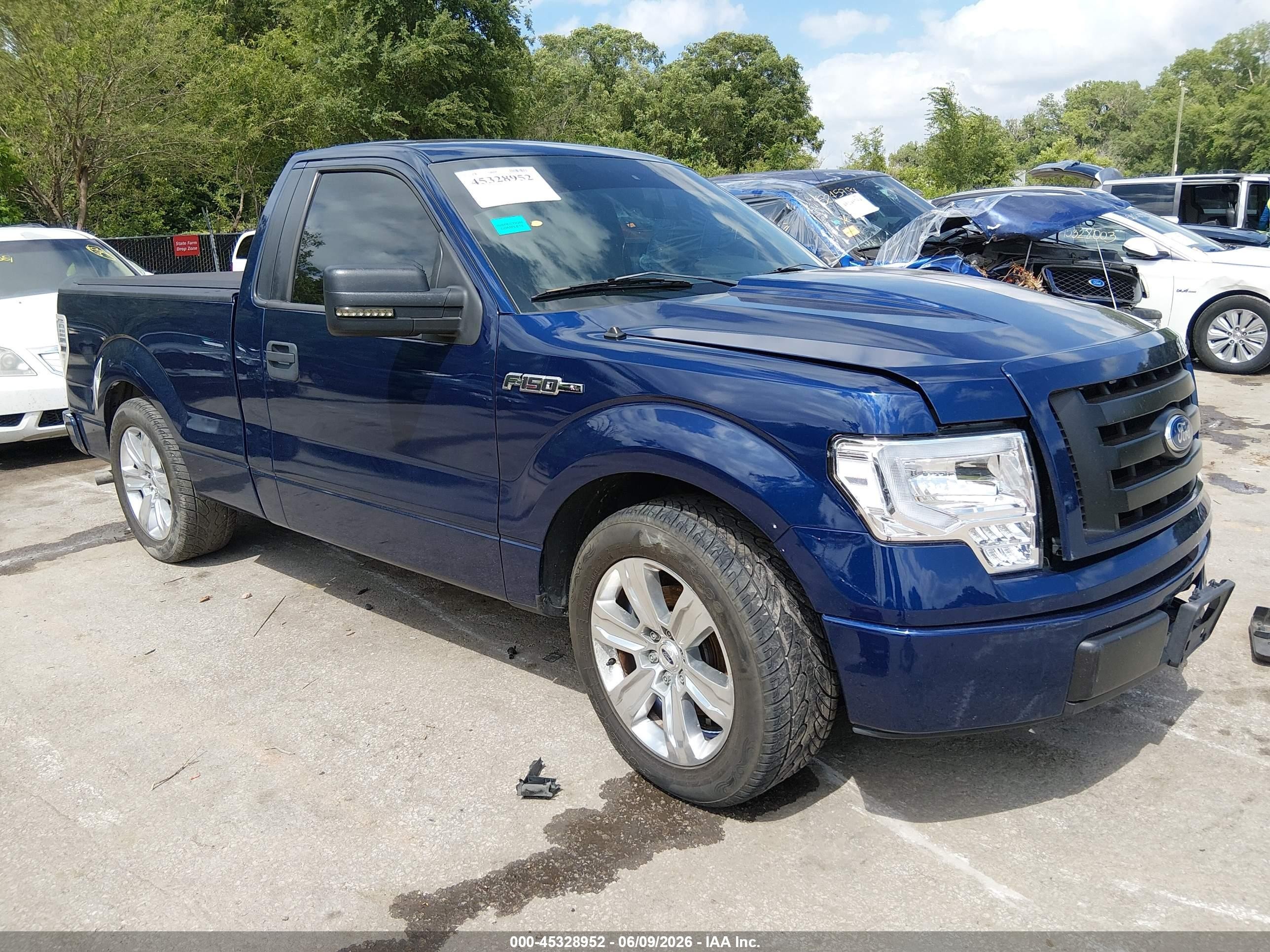 2011 Ford F-150 Xl Blue vin: 1FTMF1CM5BFD04851