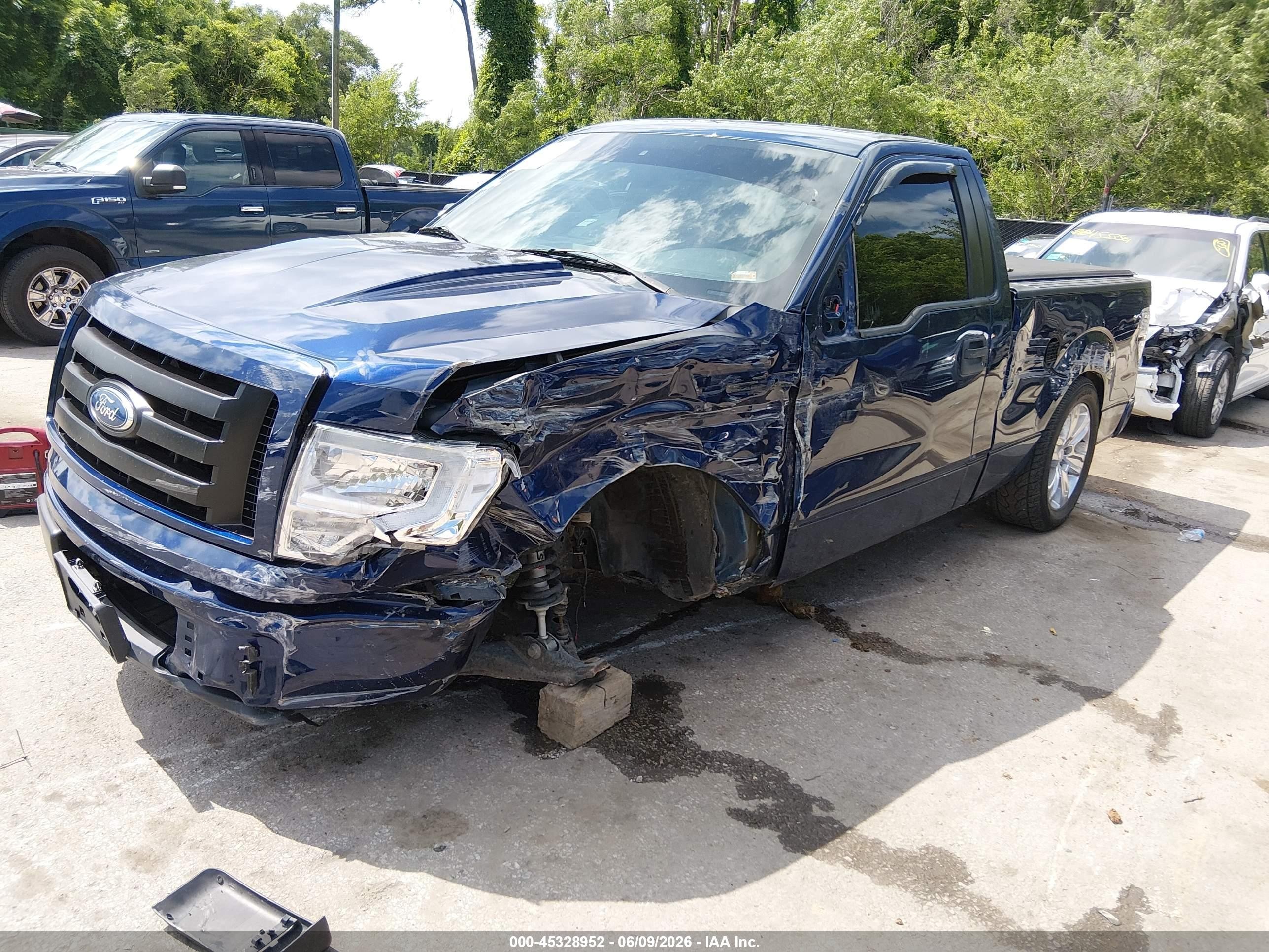 2011 Ford F-150 Xl Blue vin: 1FTMF1CM5BFD04851