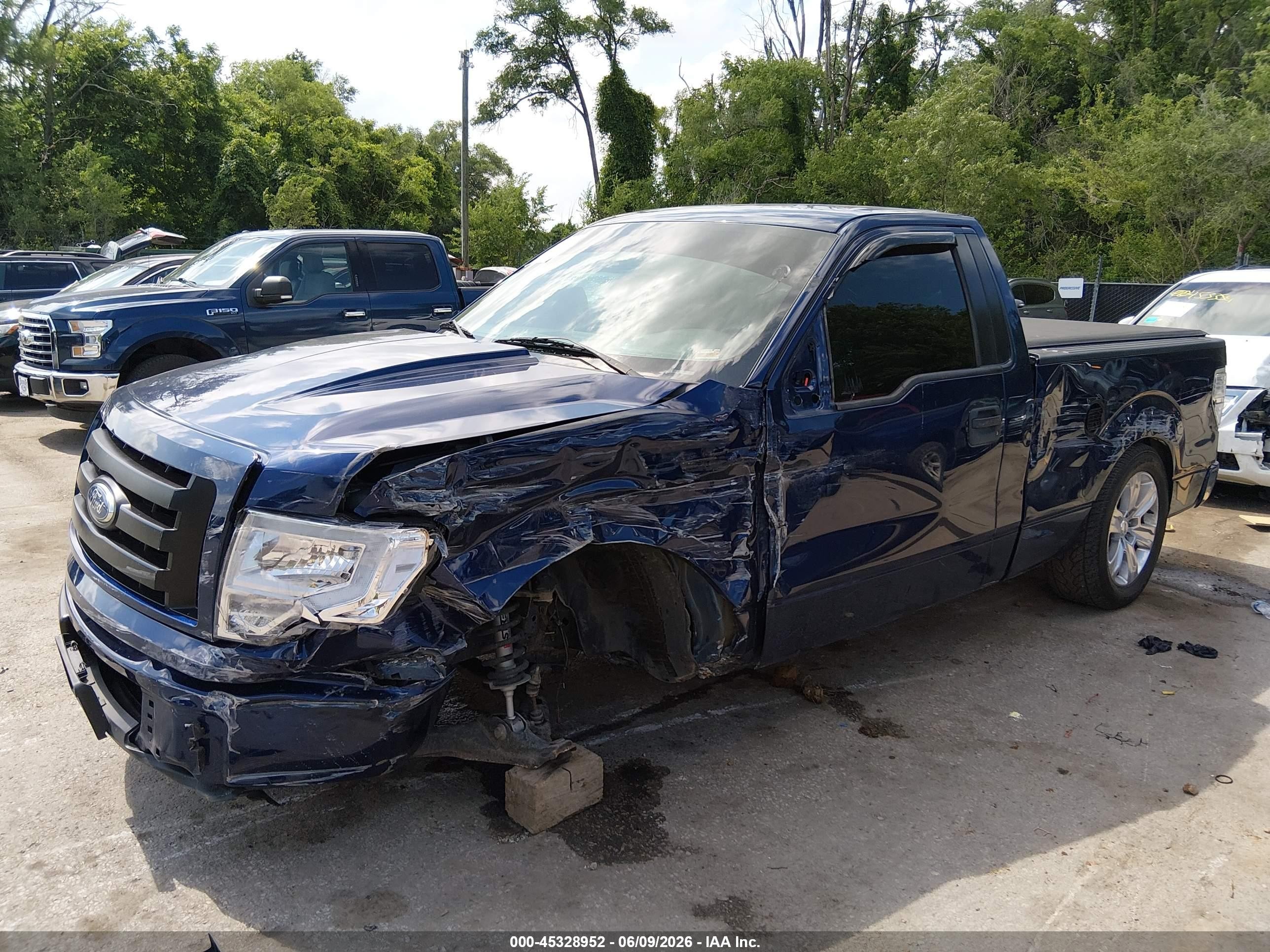 2011 Ford F-150 Xl Blue vin: 1FTMF1CM5BFD04851