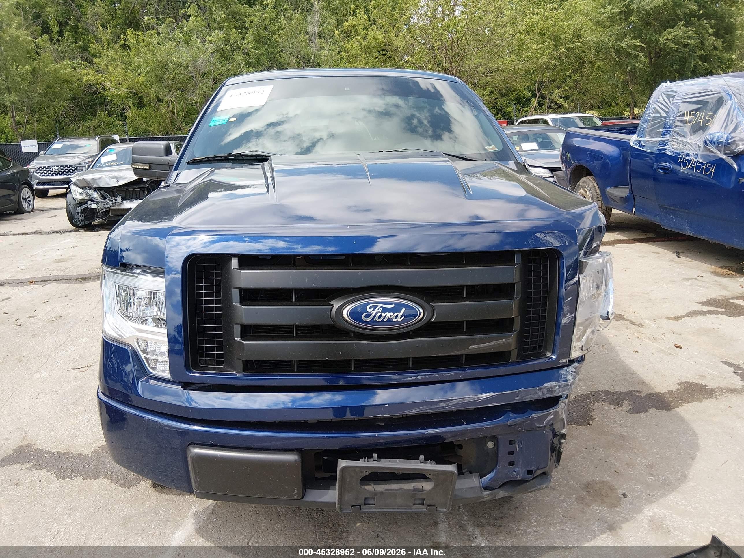 2011 Ford F-150 Xl Blue vin: 1FTMF1CM5BFD04851