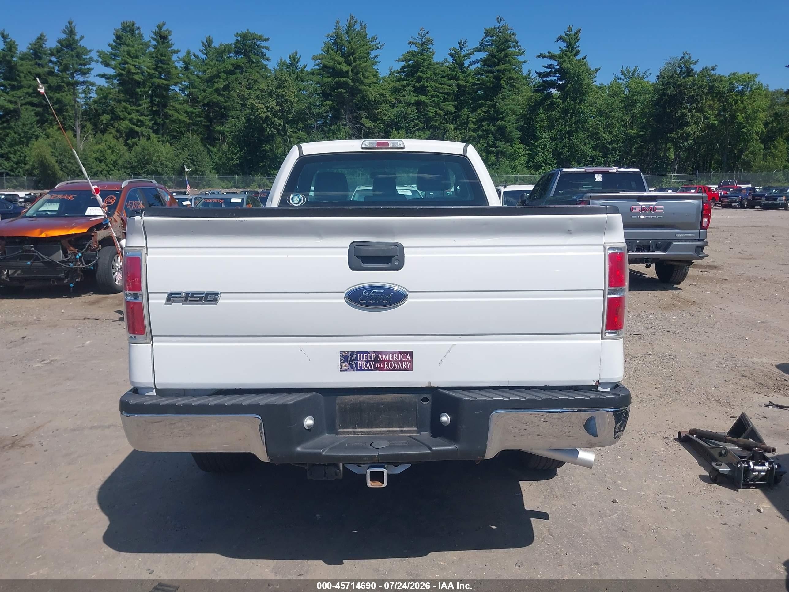 2011 Ford F-150 Xl White vin: 1FTMF1CM5BKD33175