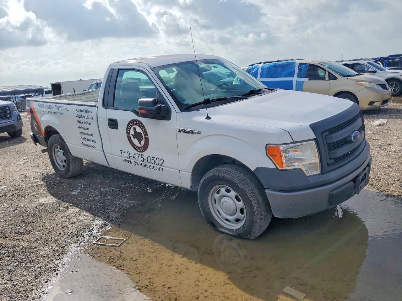 2013 Ford F150 White vin: 1FTMF1CM5DKD35897