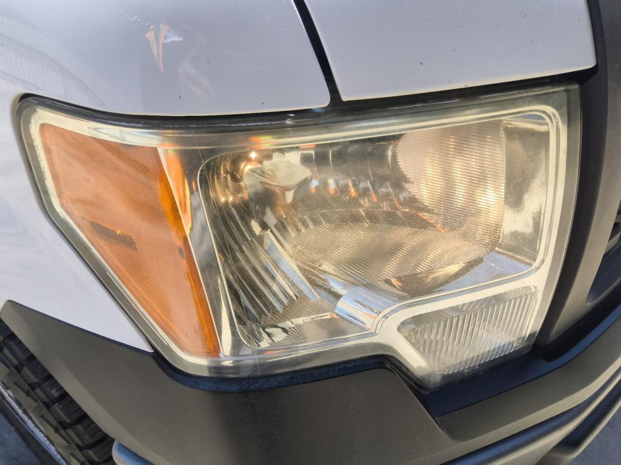 2013 Ford F150 White vin: 1FTMF1CM5DKG35777 Damage: Right Head Lamp, Faded, Repair Required