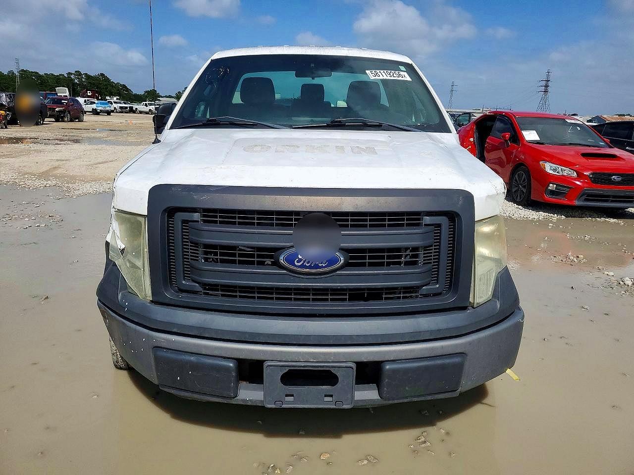 2014 Ford F150 White vin: 1FTMF1CM5EKE11166