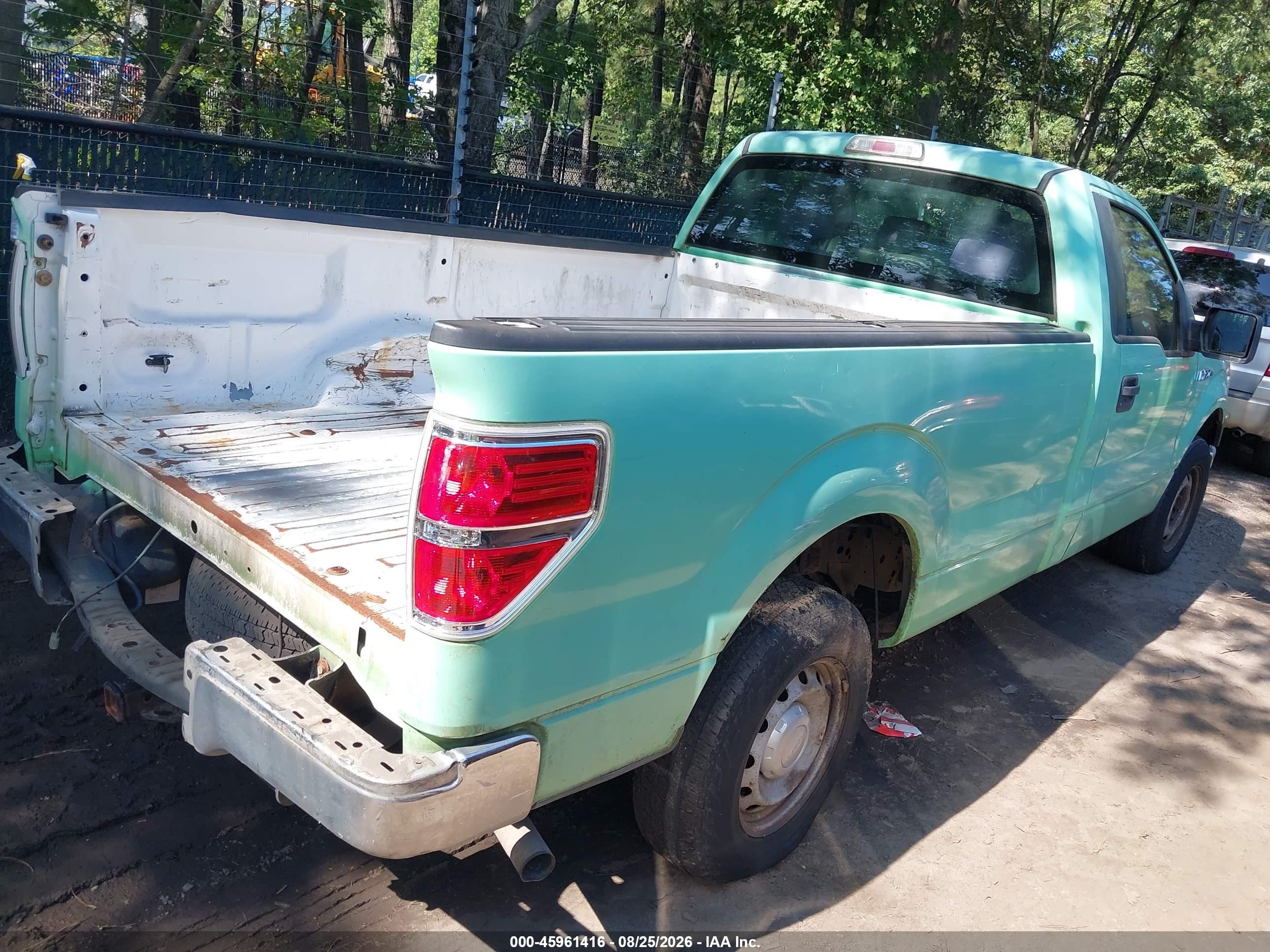2012 Ford F-150 Xl Teal vin: 1FTMF1CM6CKD31890