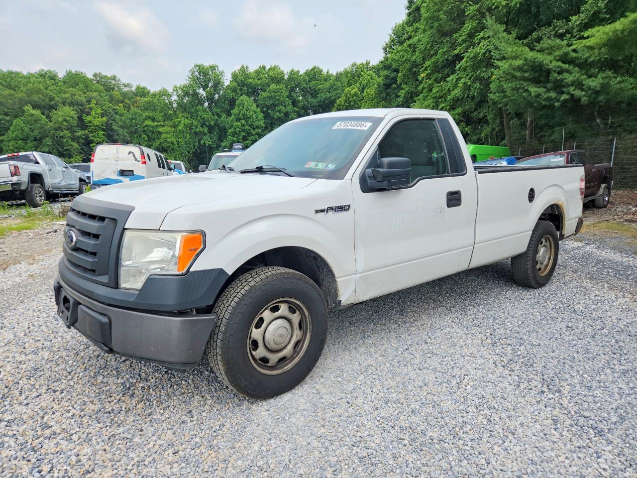 2012 Ford F150 White vin: 1FTMF1CM6CKD45465