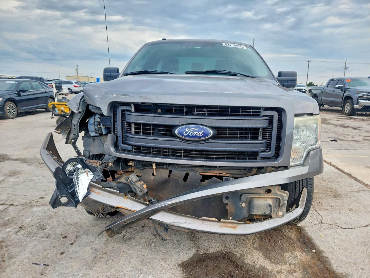 2013 Ford F150 Gray vin: 1FTMF1CM6DFB09392