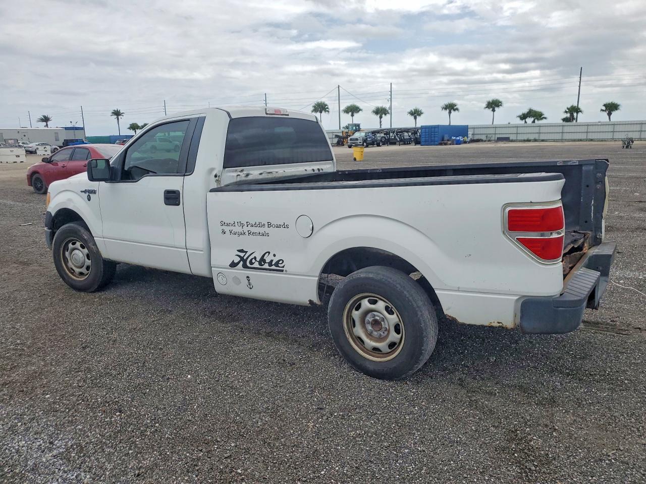 2013 Ford F150 White vin: 1FTMF1CM6DKE43252