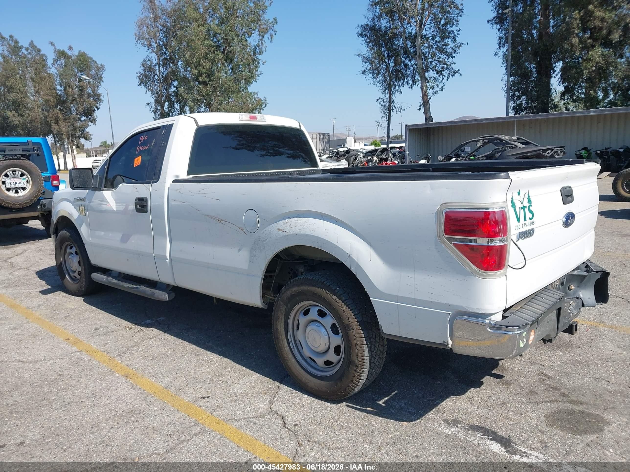 2013 Ford F-150 Stx/xl/xlt White vin: 1FTMF1CM6DKG32273