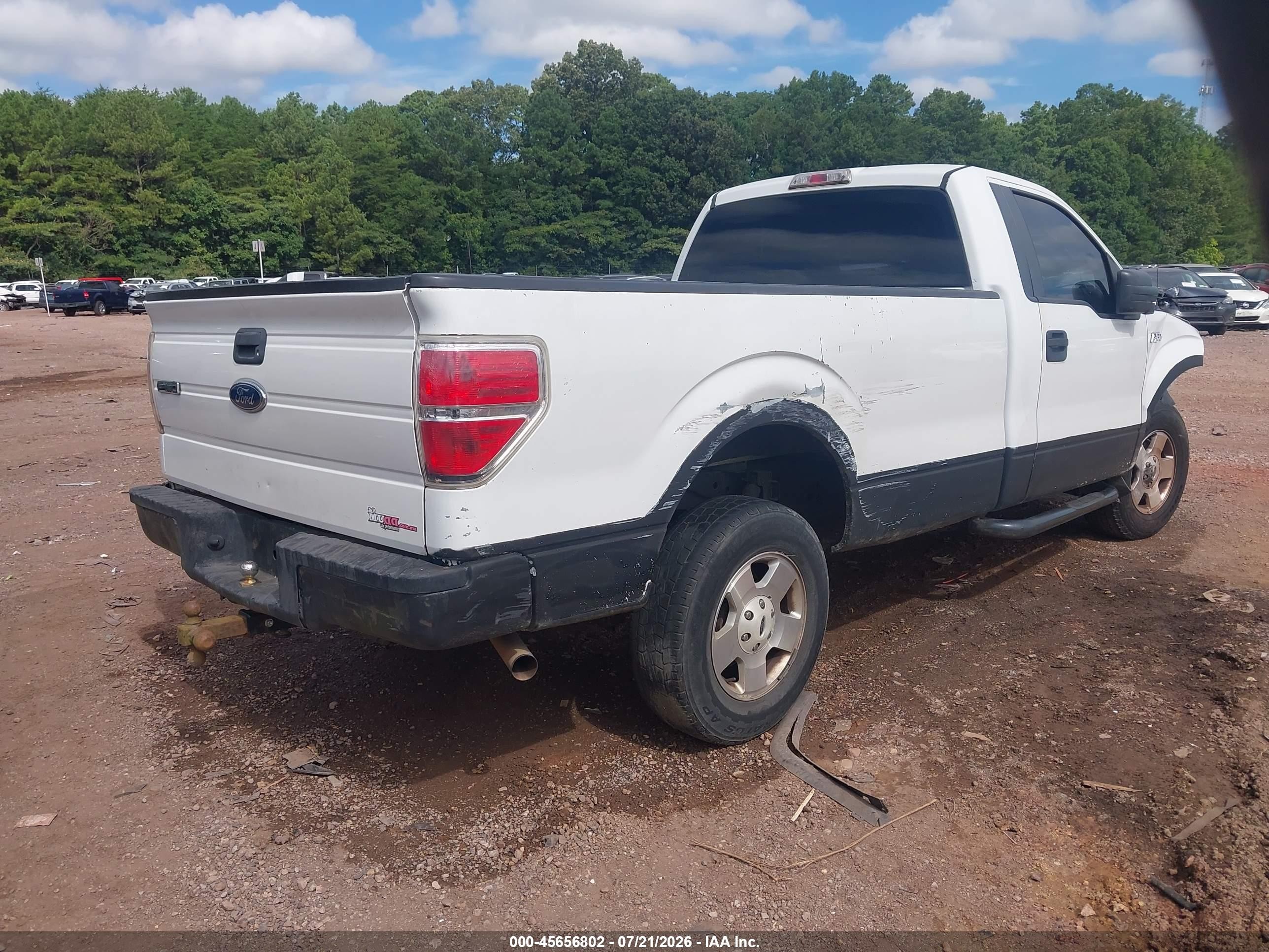 2011 Ford F-150 Xl White vin: 1FTMF1CM7BKD84046