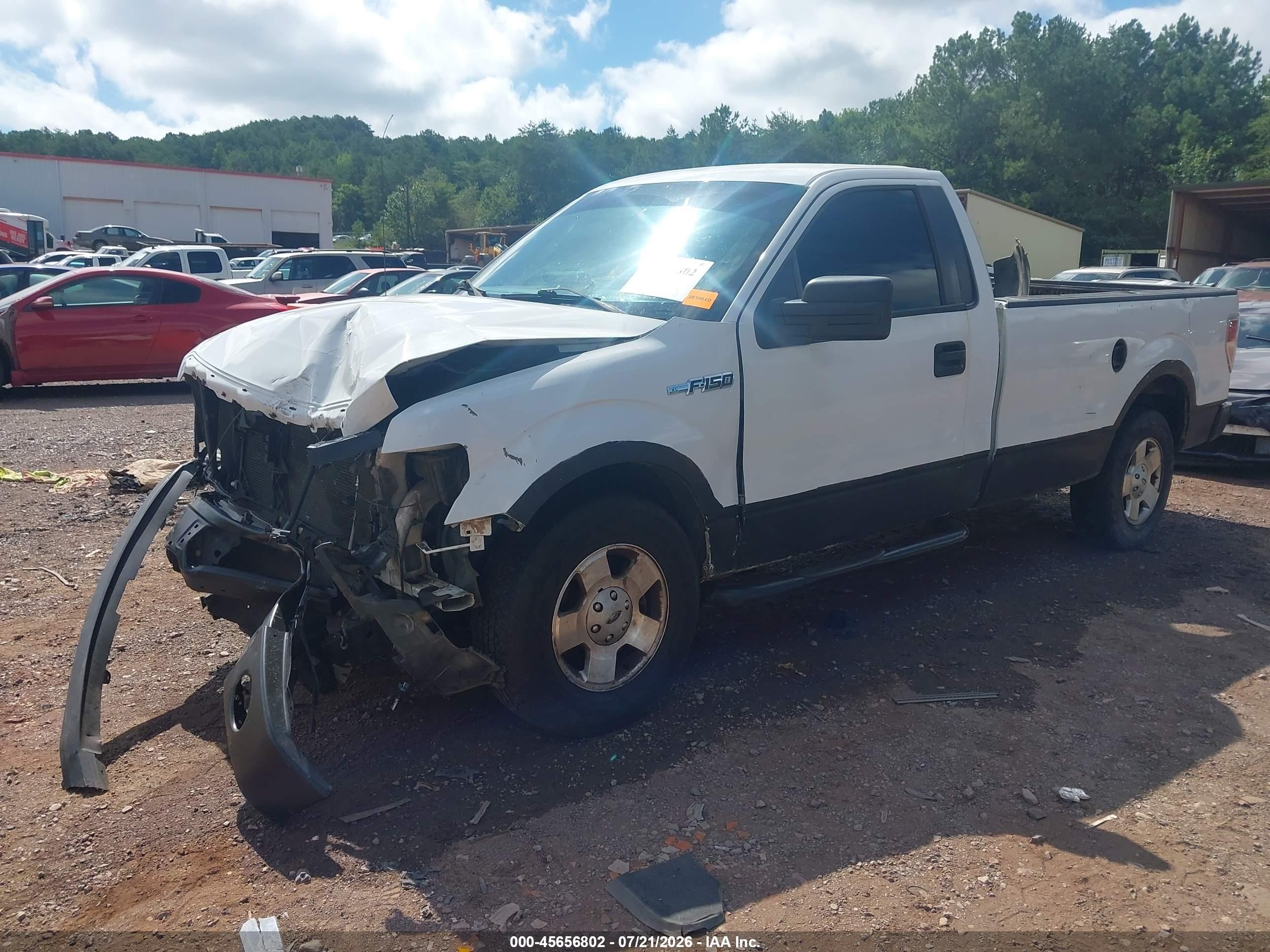 2011 Ford F-150 Xl White vin: 1FTMF1CM7BKD84046
