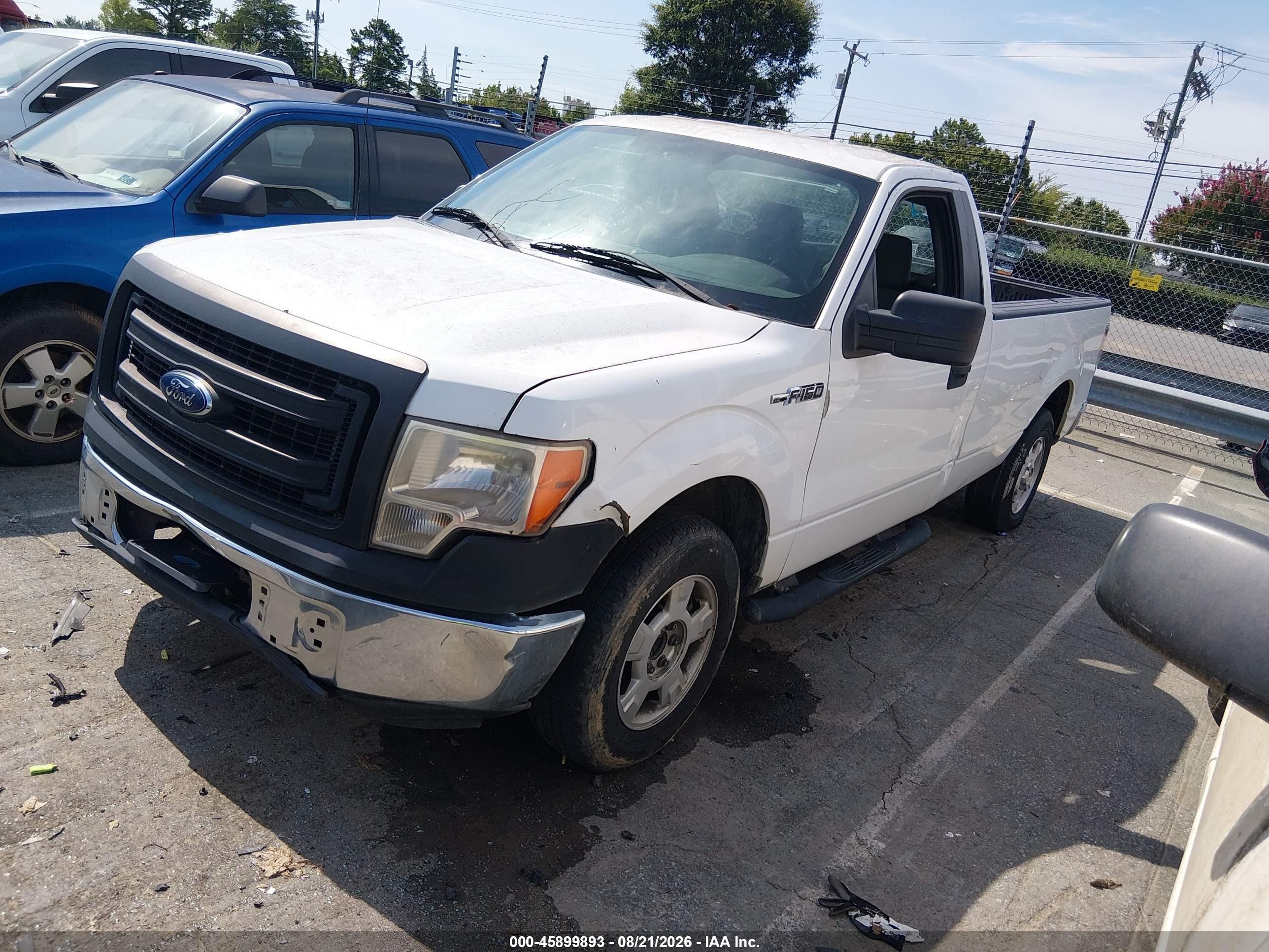 2013 Ford F-150 Xl Белый vin: 1FTMF1CM7DKD99861