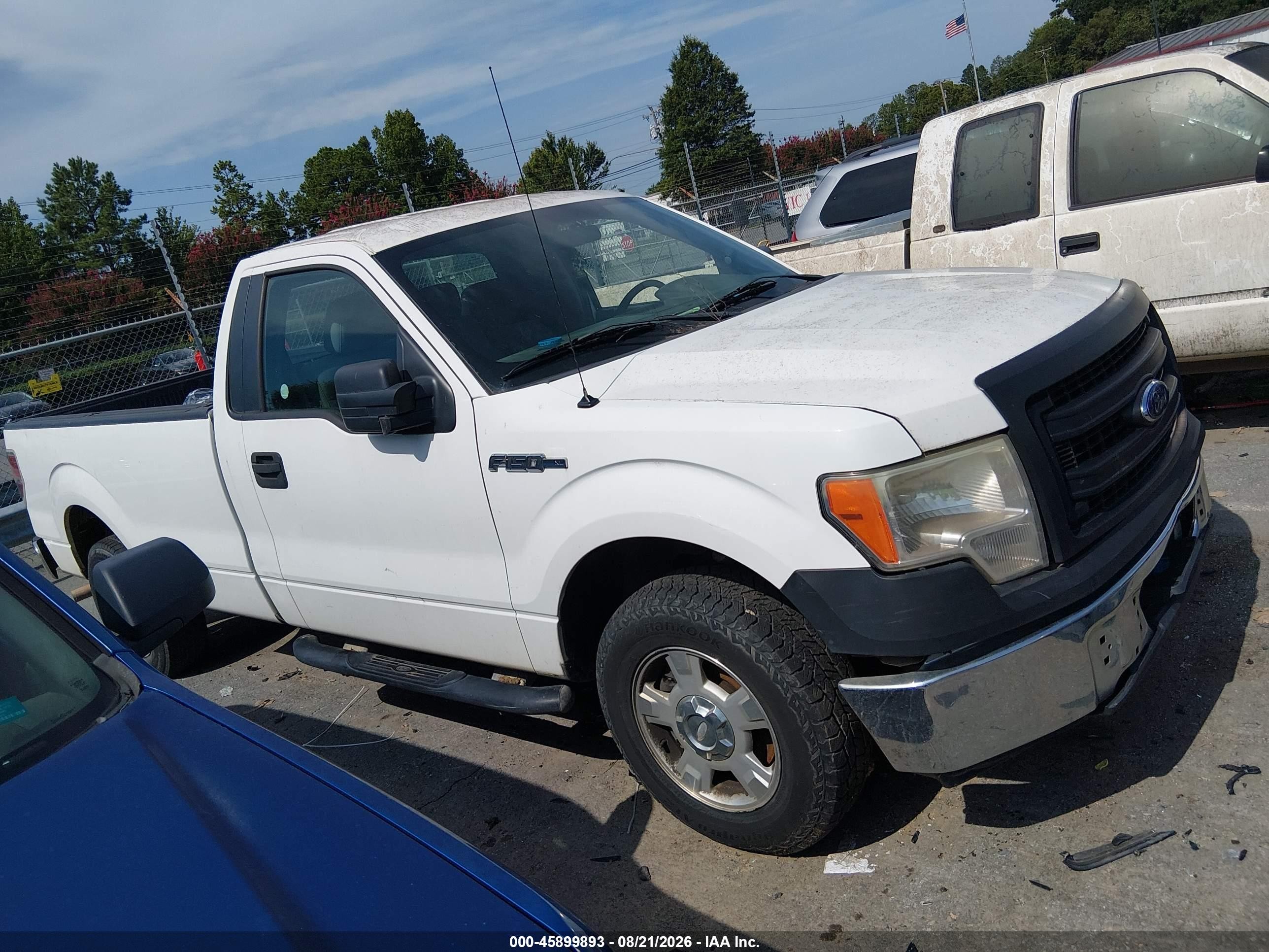 2013 Ford F-150 Xl Белый vin: 1FTMF1CM7DKD99861