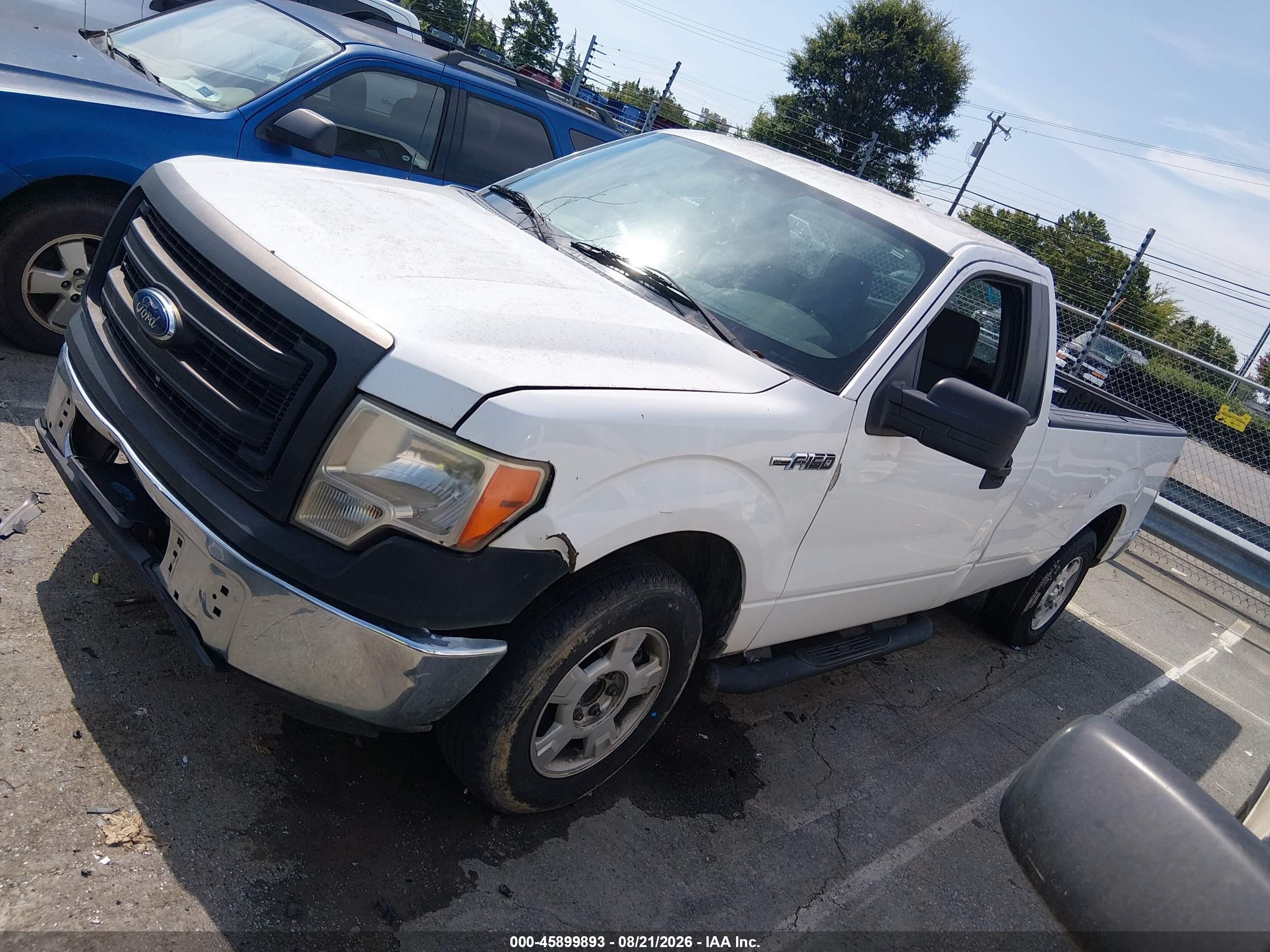 2013 Ford F-150 Xl Белый vin: 1FTMF1CM7DKD99861