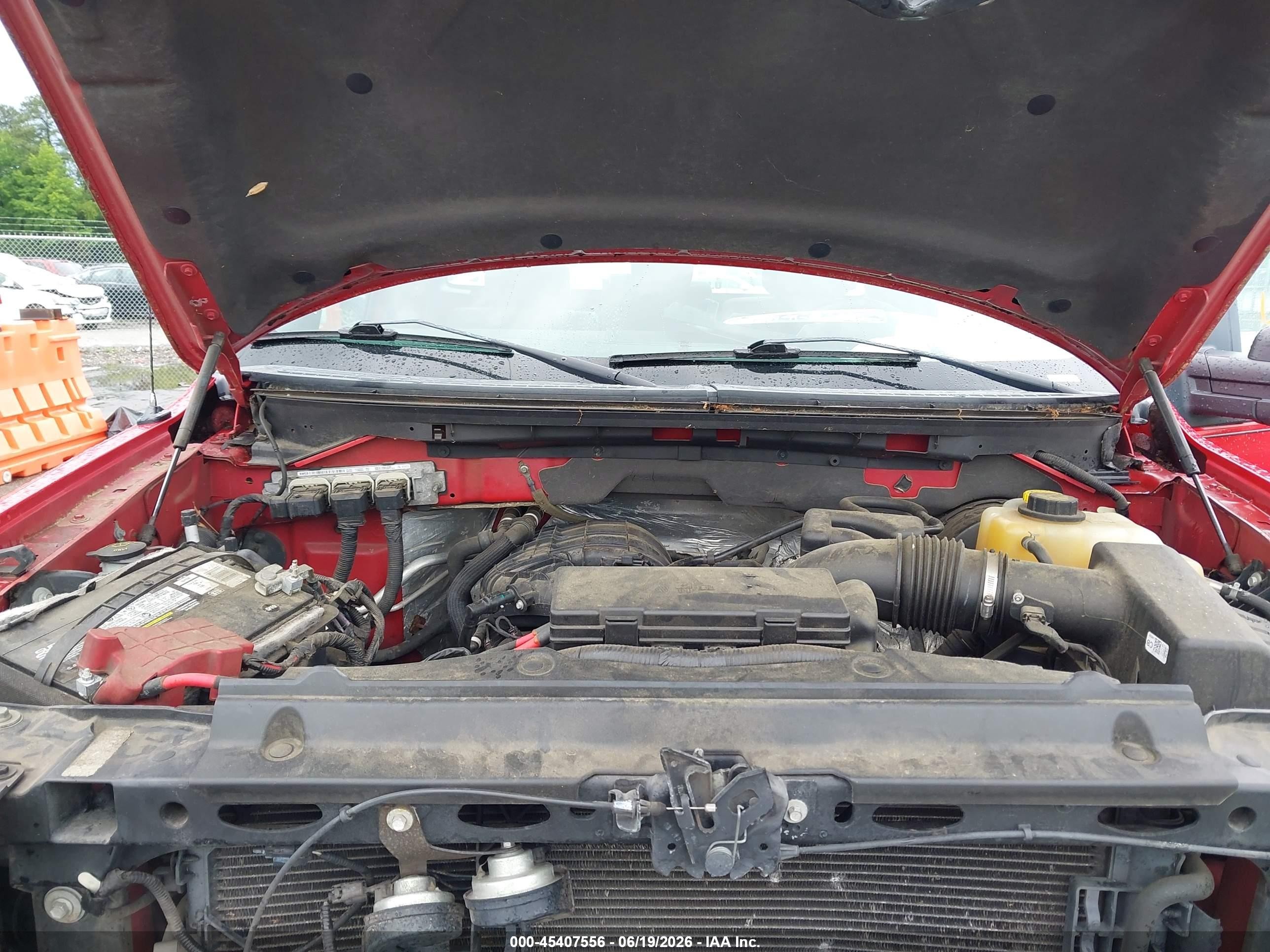 2014 Ford F-150 Xl Red vin: 1FTMF1CM7EKD13658