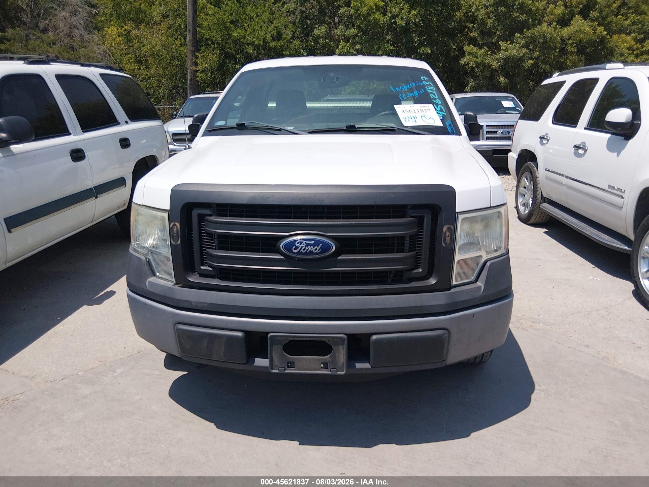 2014 Ford F-150 Xl White vin: 1FTMF1CM7EKD83550