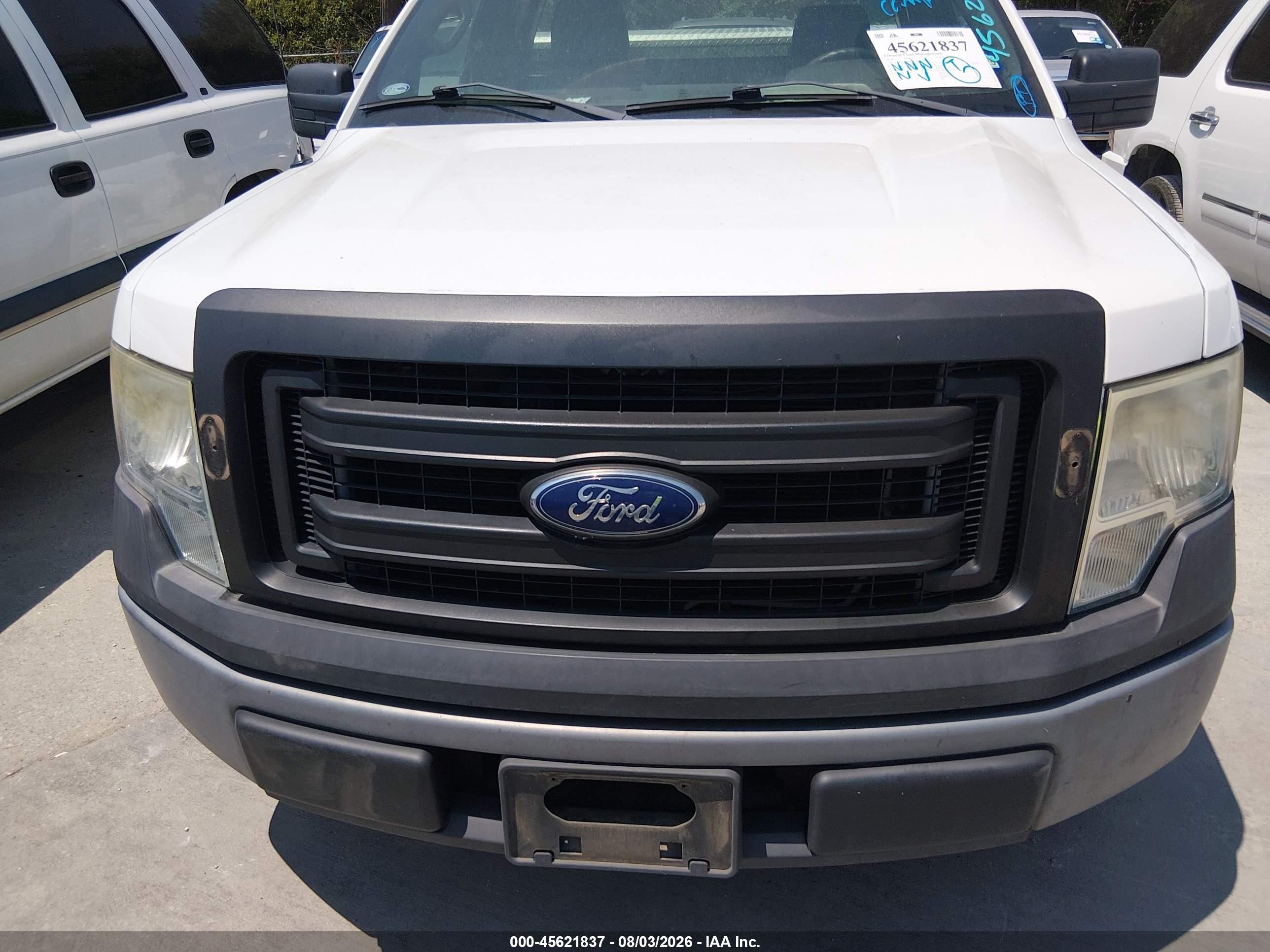 2014 Ford F-150 Xl White vin: 1FTMF1CM7EKD83550