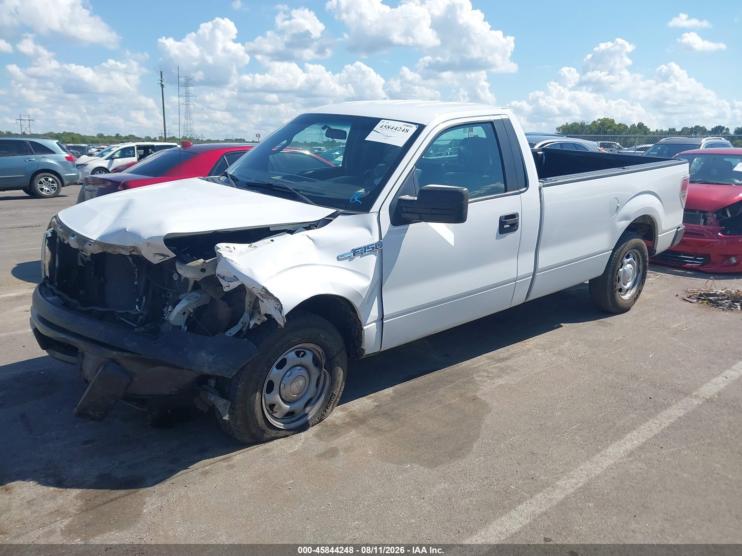 2014 Ford F-150 Xl White vin: 1FTMF1CM7EKF15805