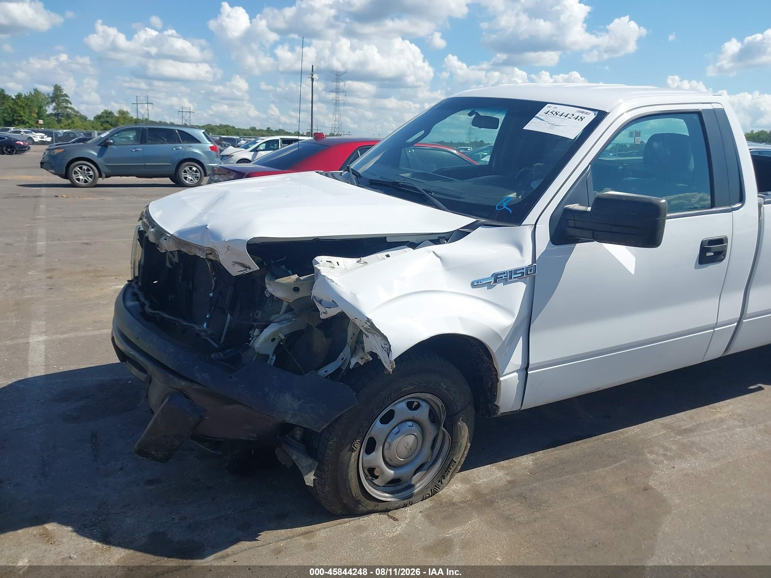 2014 Ford F-150 Xl White vin: 1FTMF1CM7EKF15805
