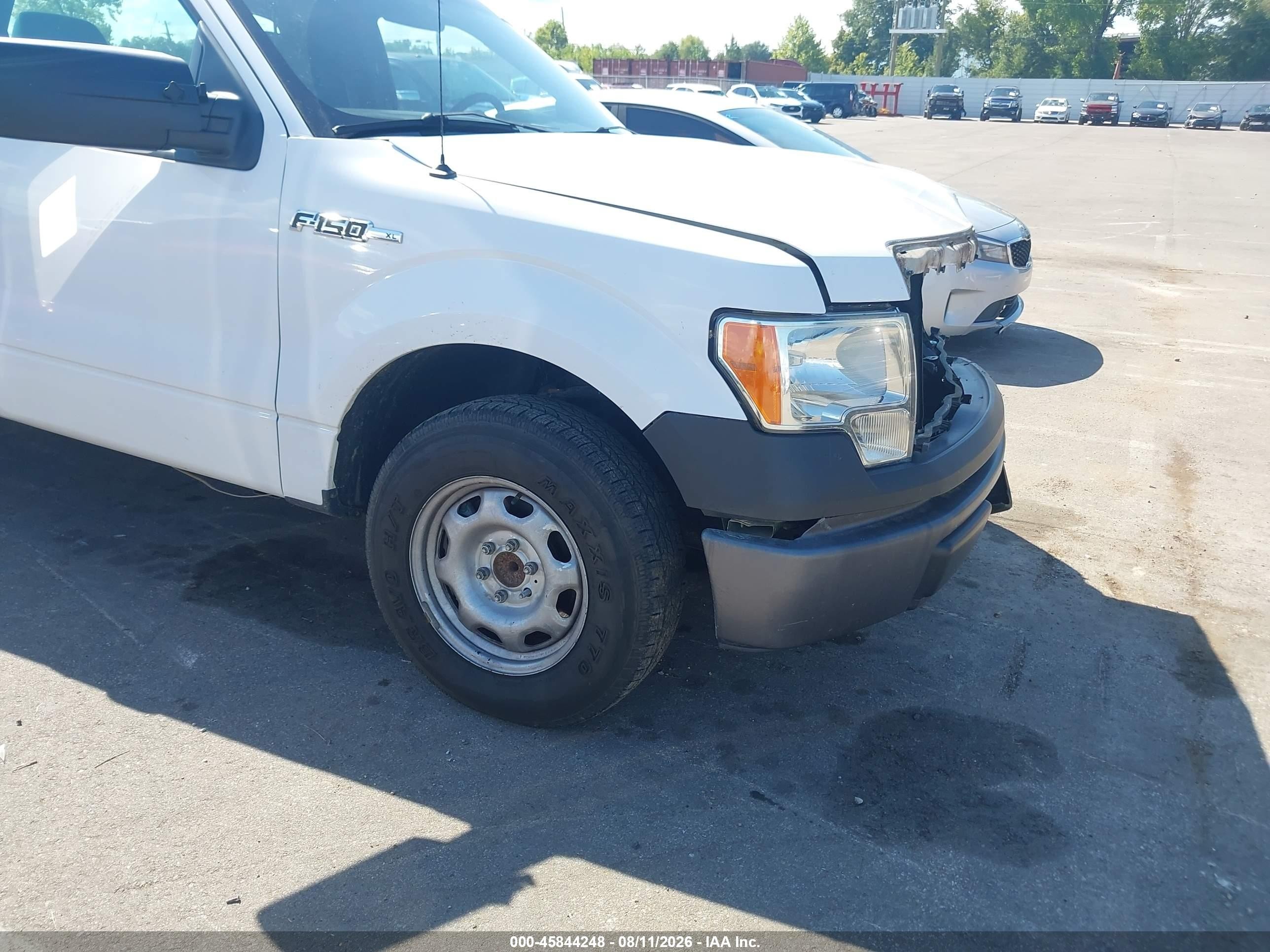 2014 Ford F-150 Xl White vin: 1FTMF1CM7EKF15805