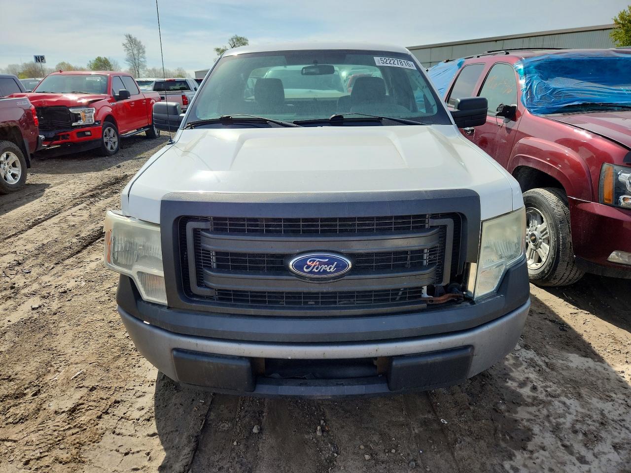 2014 Ford F150 White vin: 1FTMF1CM7EKF77804
