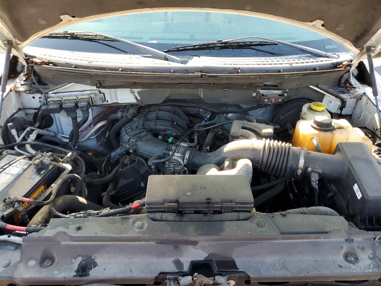 2014 Ford F150 White vin: 1FTMF1CM7EKG03074