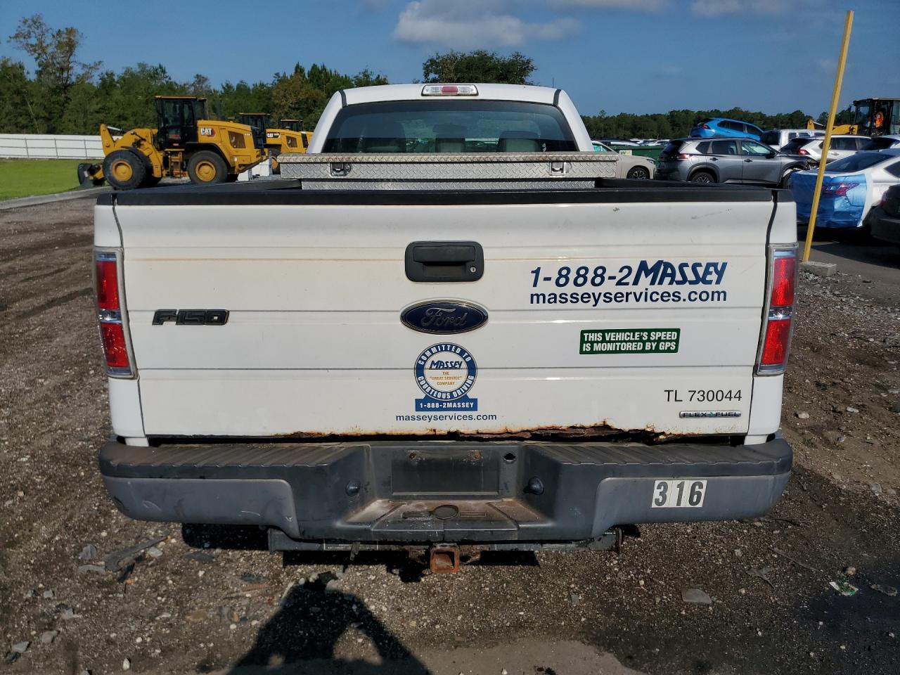 2014 Ford F150 White vin: 1FTMF1CM7EKG03074 Damage: Aftermarket Accessory, Aftermarket, Acceptable
