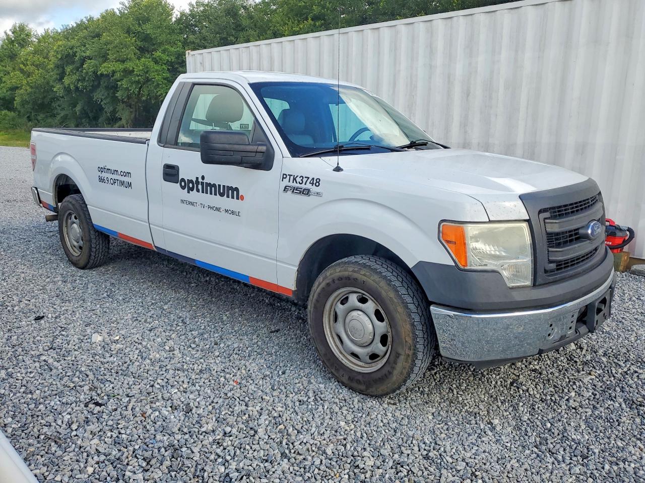 2014 Ford F150 White vin: 1FTMF1CM7EKG22885
