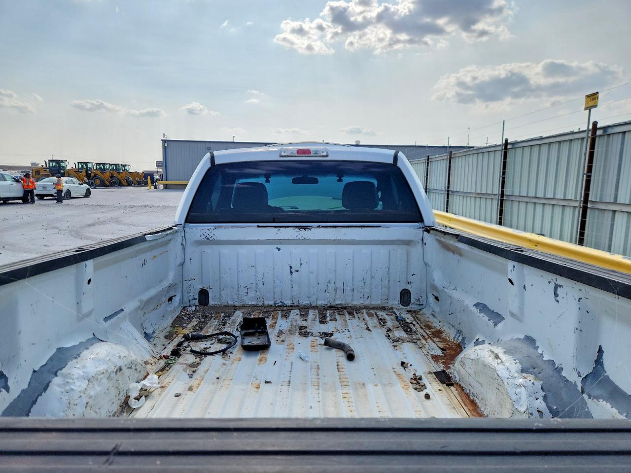 2014 Ford F150 White vin: 1FTMF1CM7EKG23079