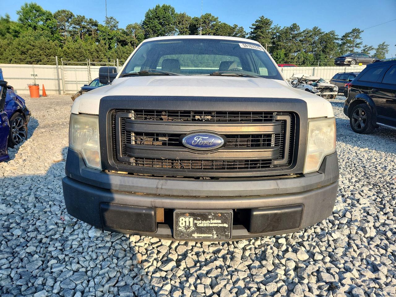 2014 Ford F150 White vin: 1FTMF1CM7EKG24264