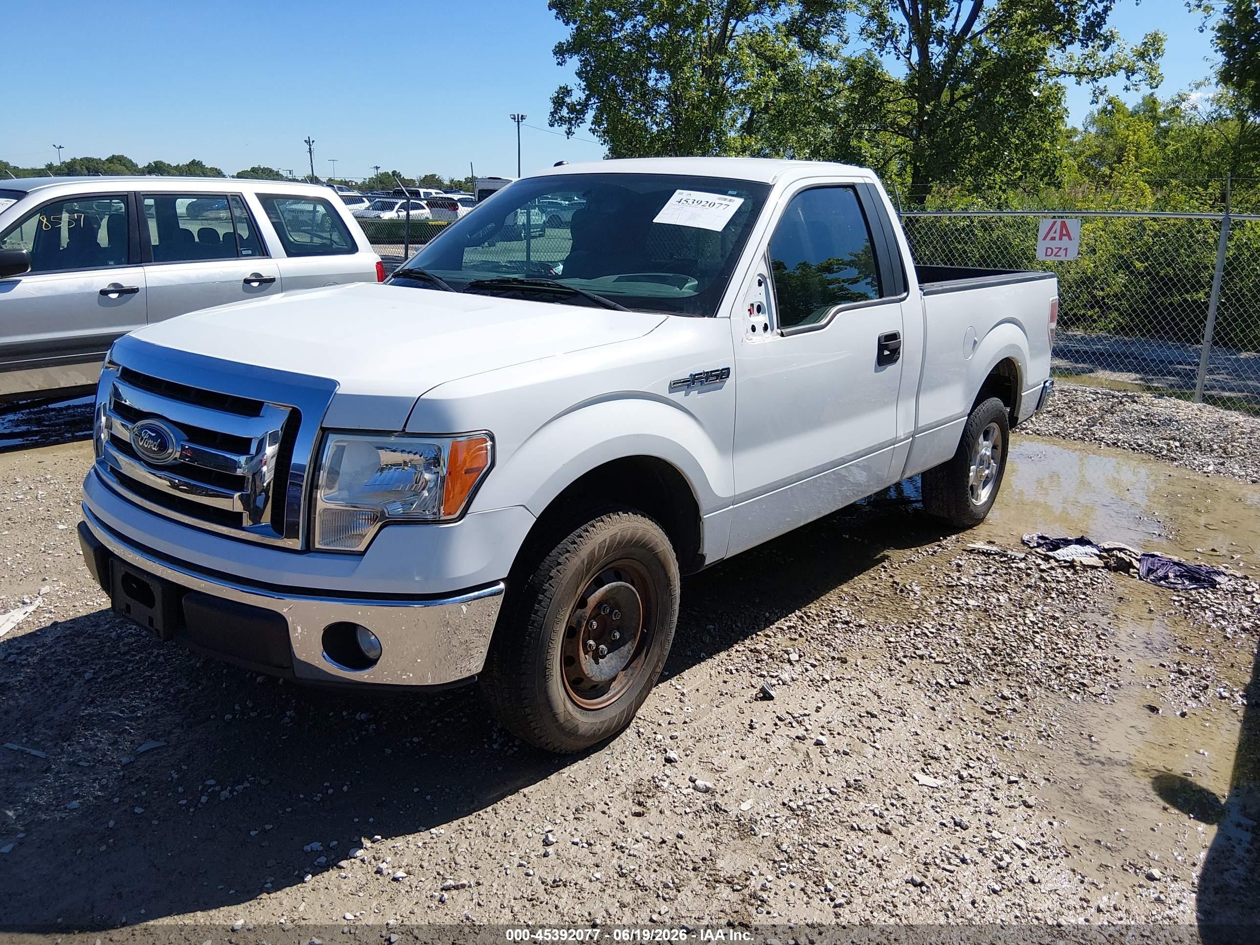 2011 Ford F-150 Xlt White vin: 1FTMF1CM8BKD05516